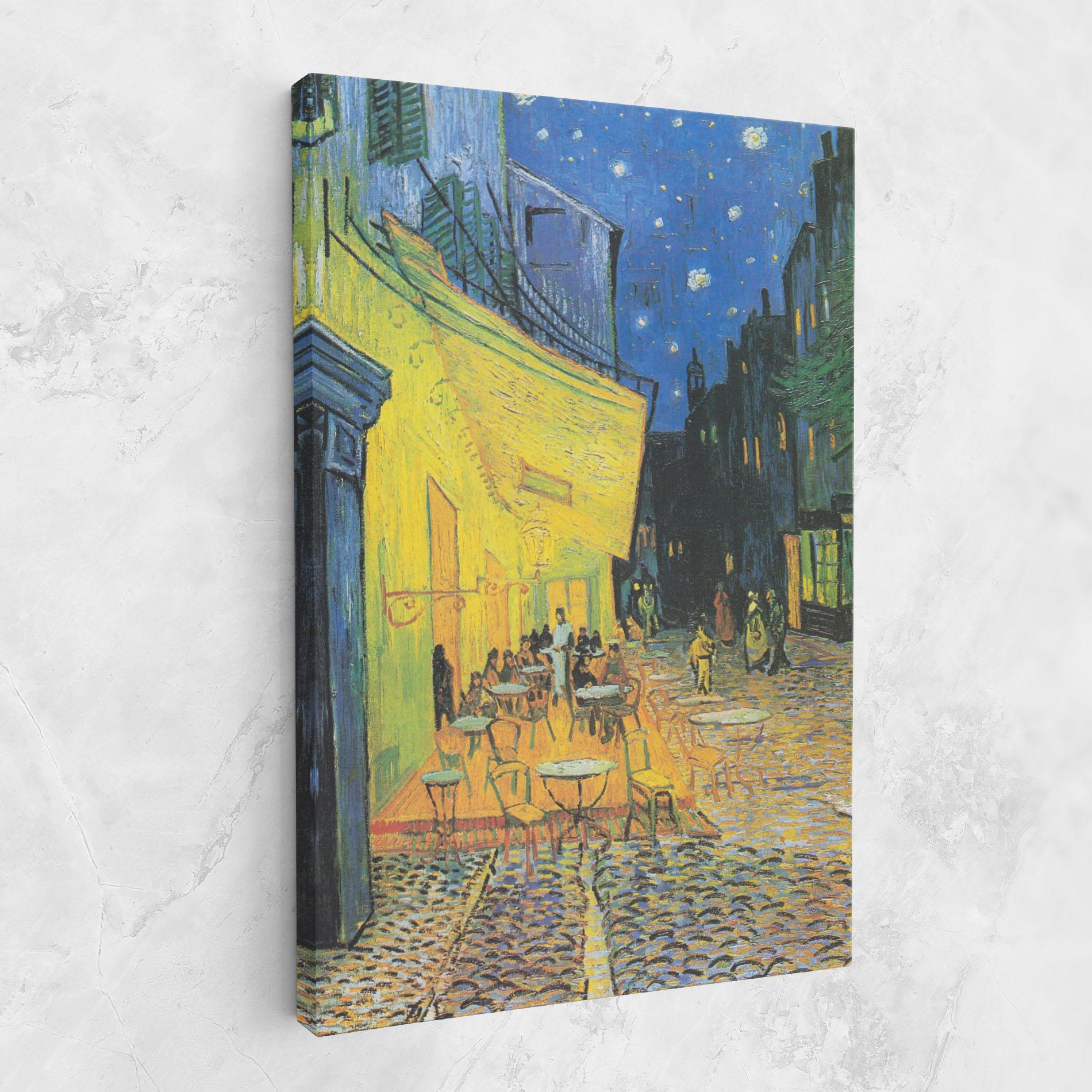 Tablou Canvas Cafe Terrace At Night mockup 1