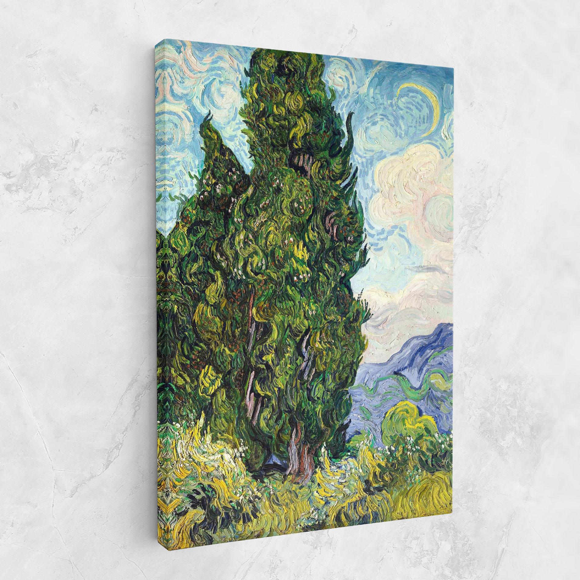 Tablou Canvas Cypresses mockup 1