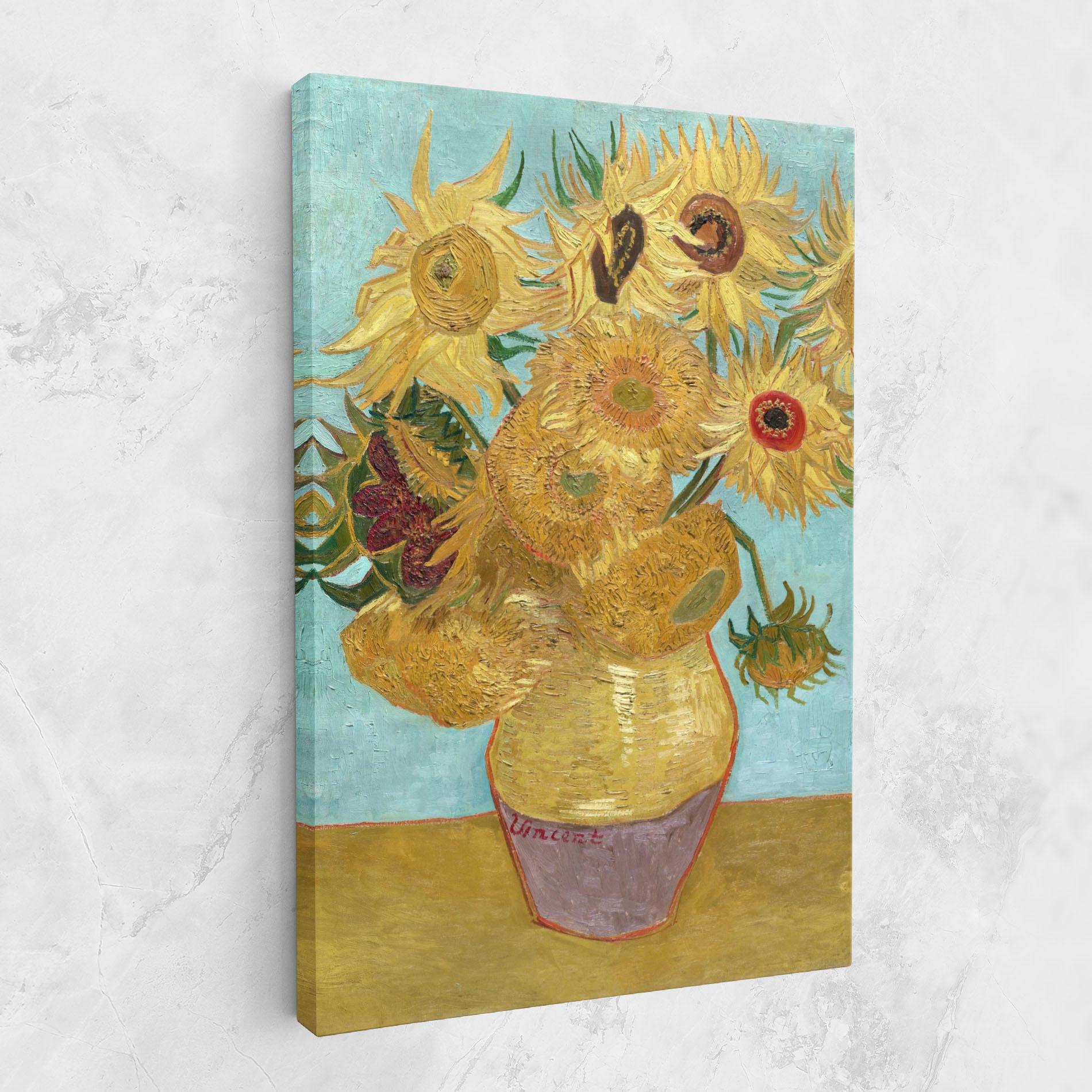 Tablou Canvas Twelve Sunflowers mockup 1