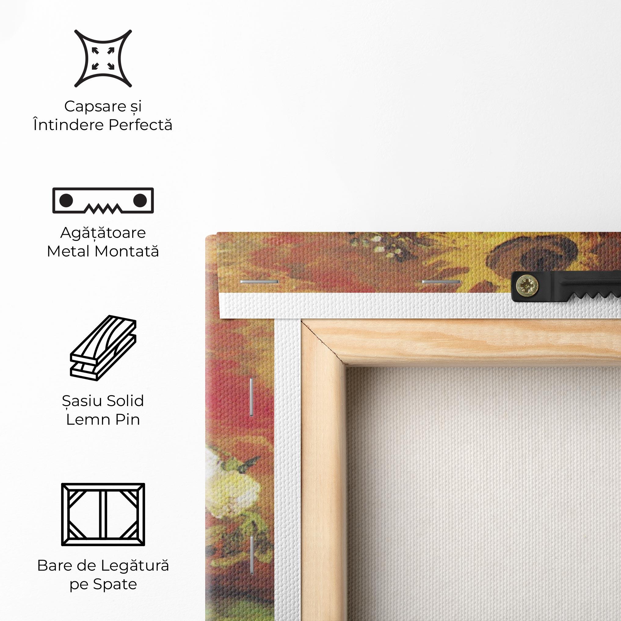 Tablou Canvas Bowl With Sunflowers mockup 5