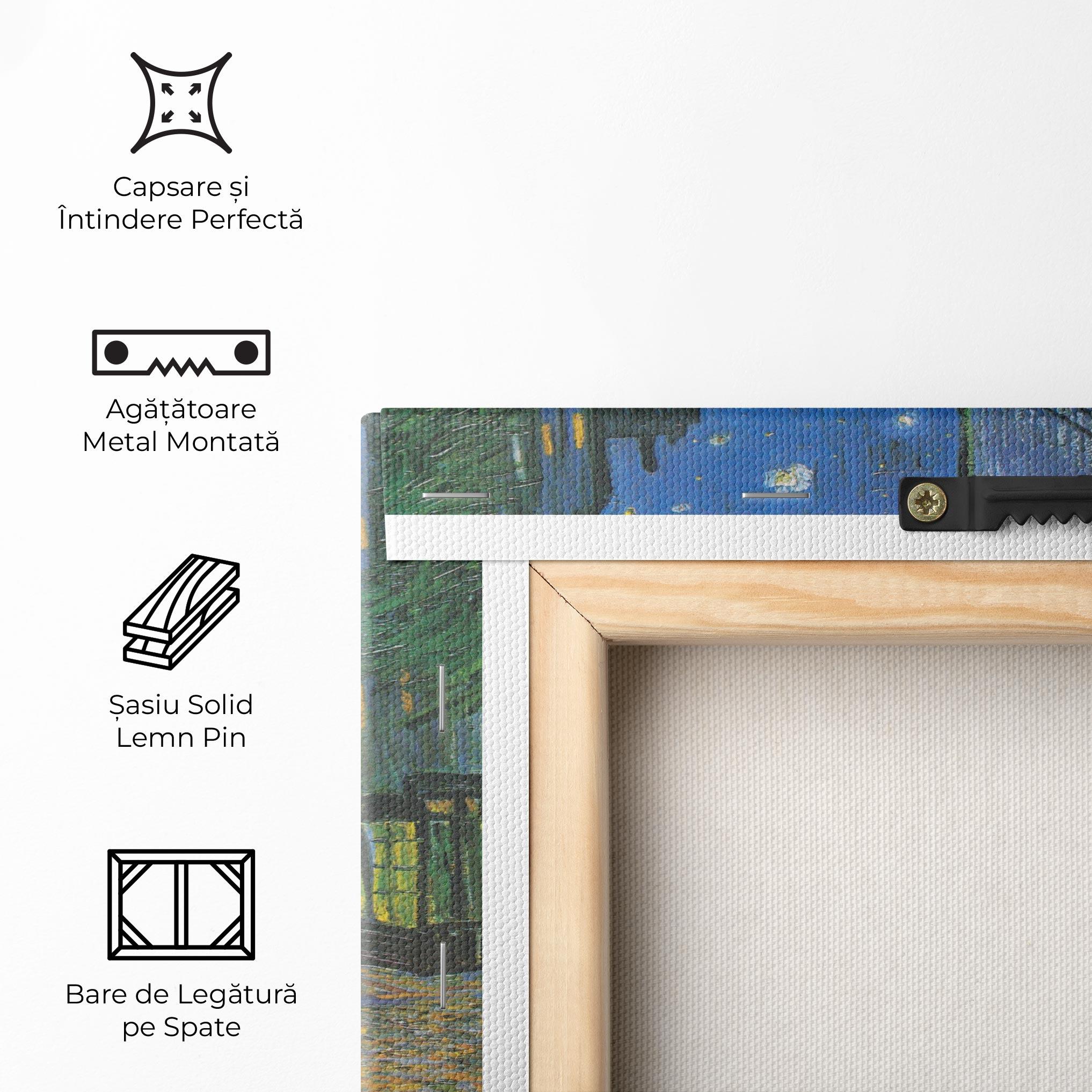 Tablou Canvas Cafe Terrace At Night mockup 5