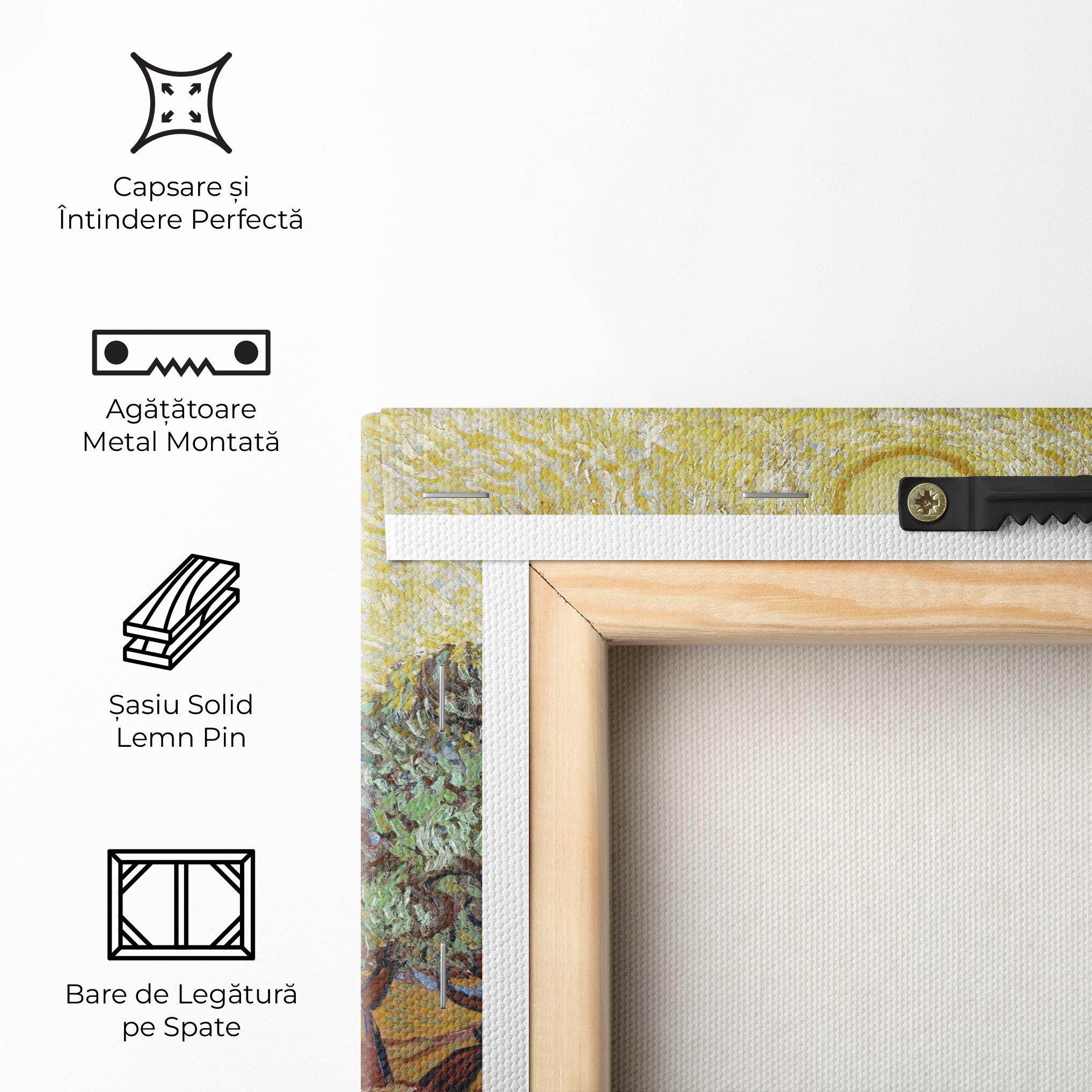 Tablou Canvas Gogh Olive Trees mockup 5