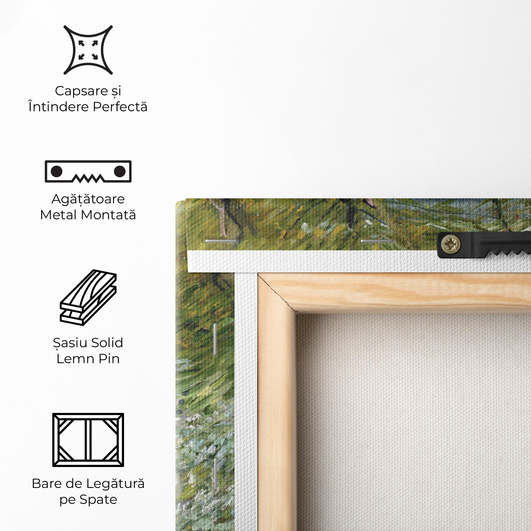 Tablou Canvas River Bank Springtime mockup 5