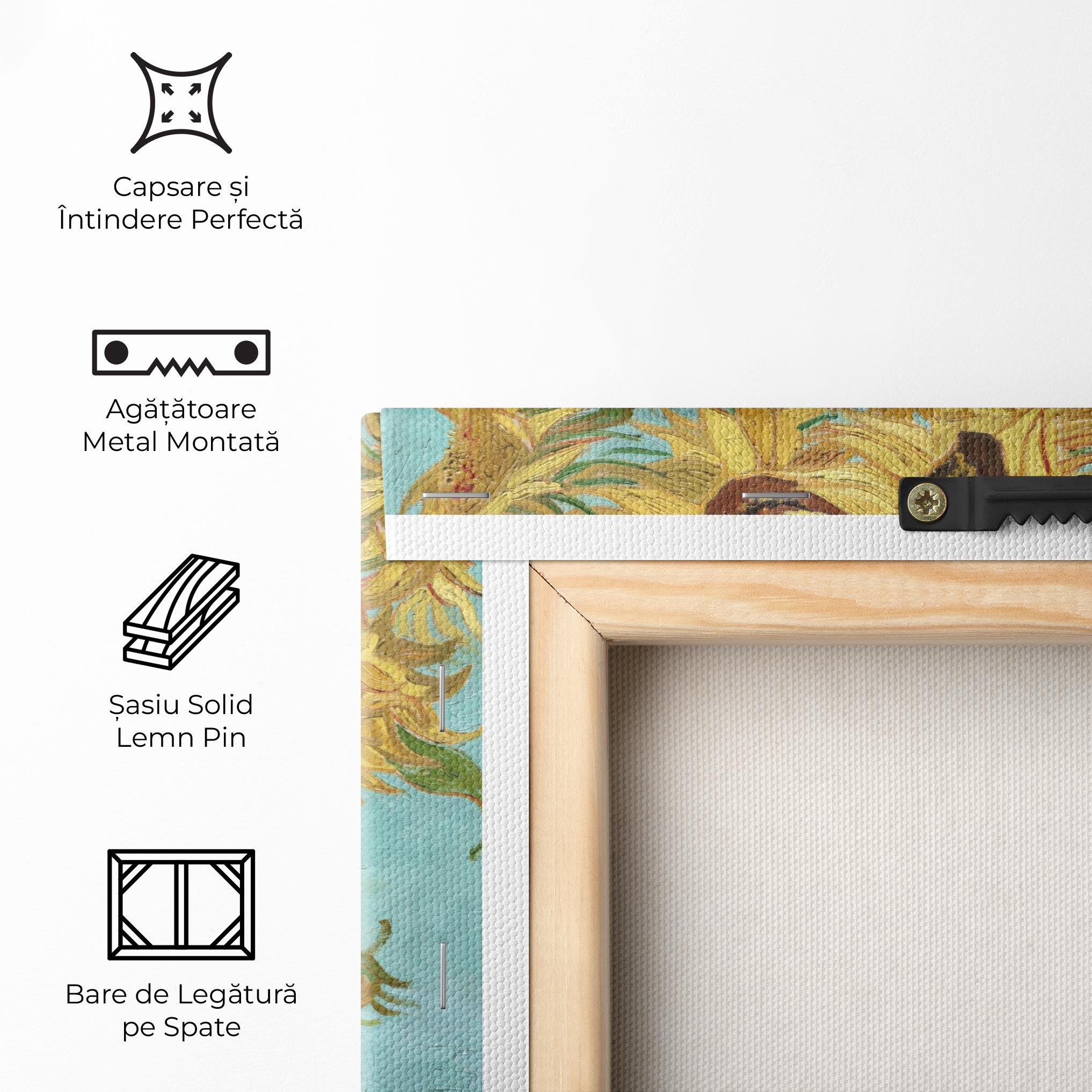 Tablou Canvas Twelve Sunflowers mockup 5