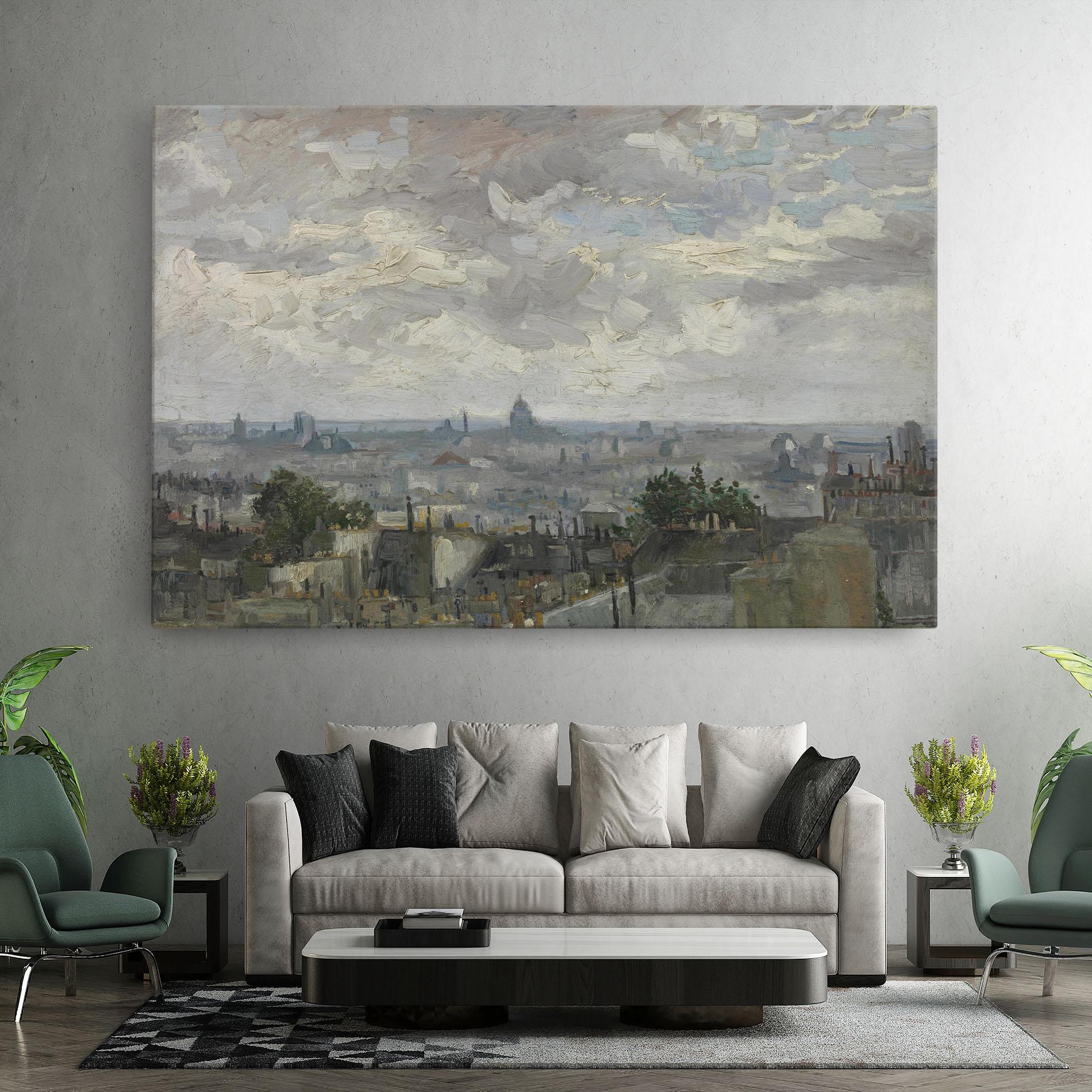 Tablou Canvas Gezicht Op Paris mockup 7