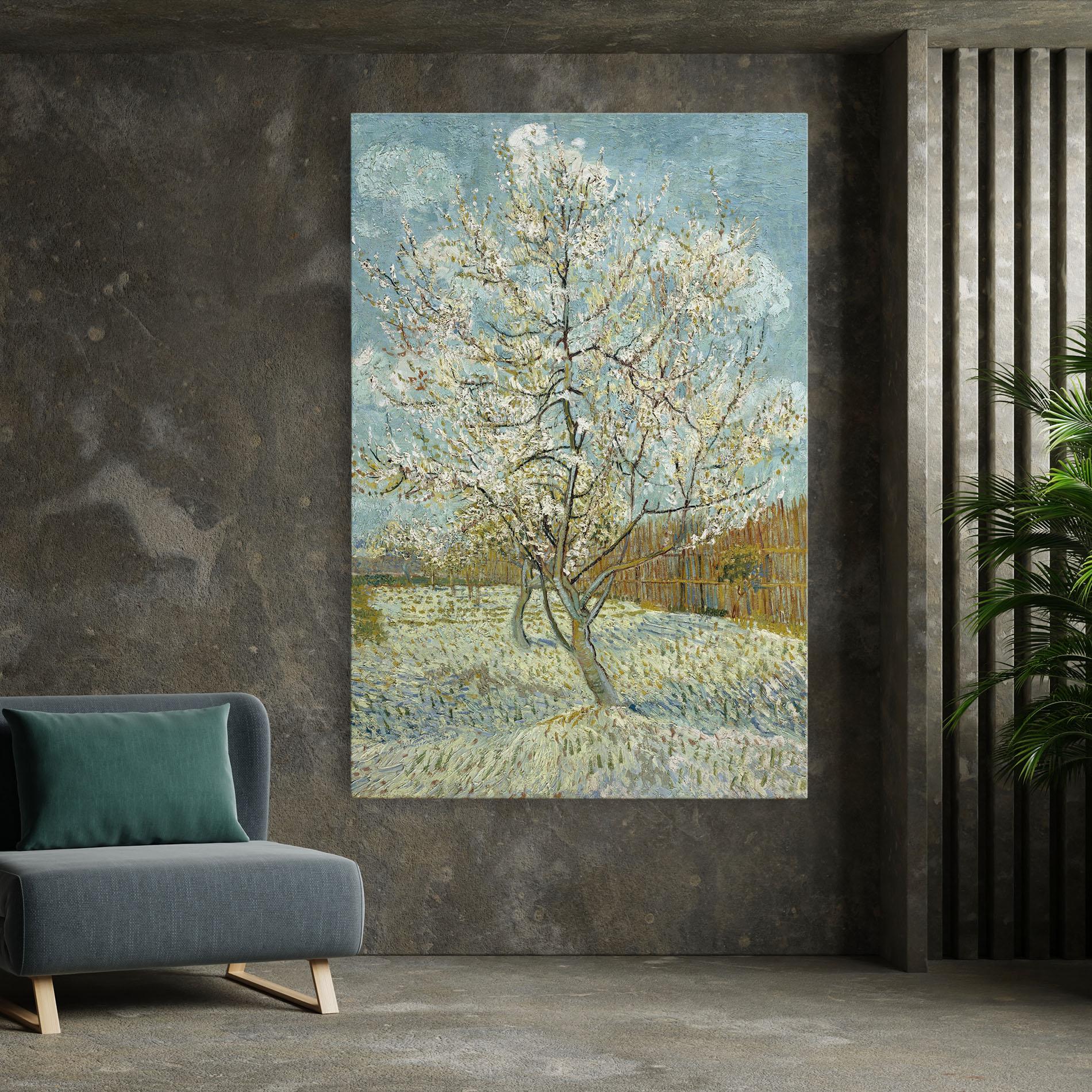 Tablou Canvas De Roze Perzikboom mockup 7