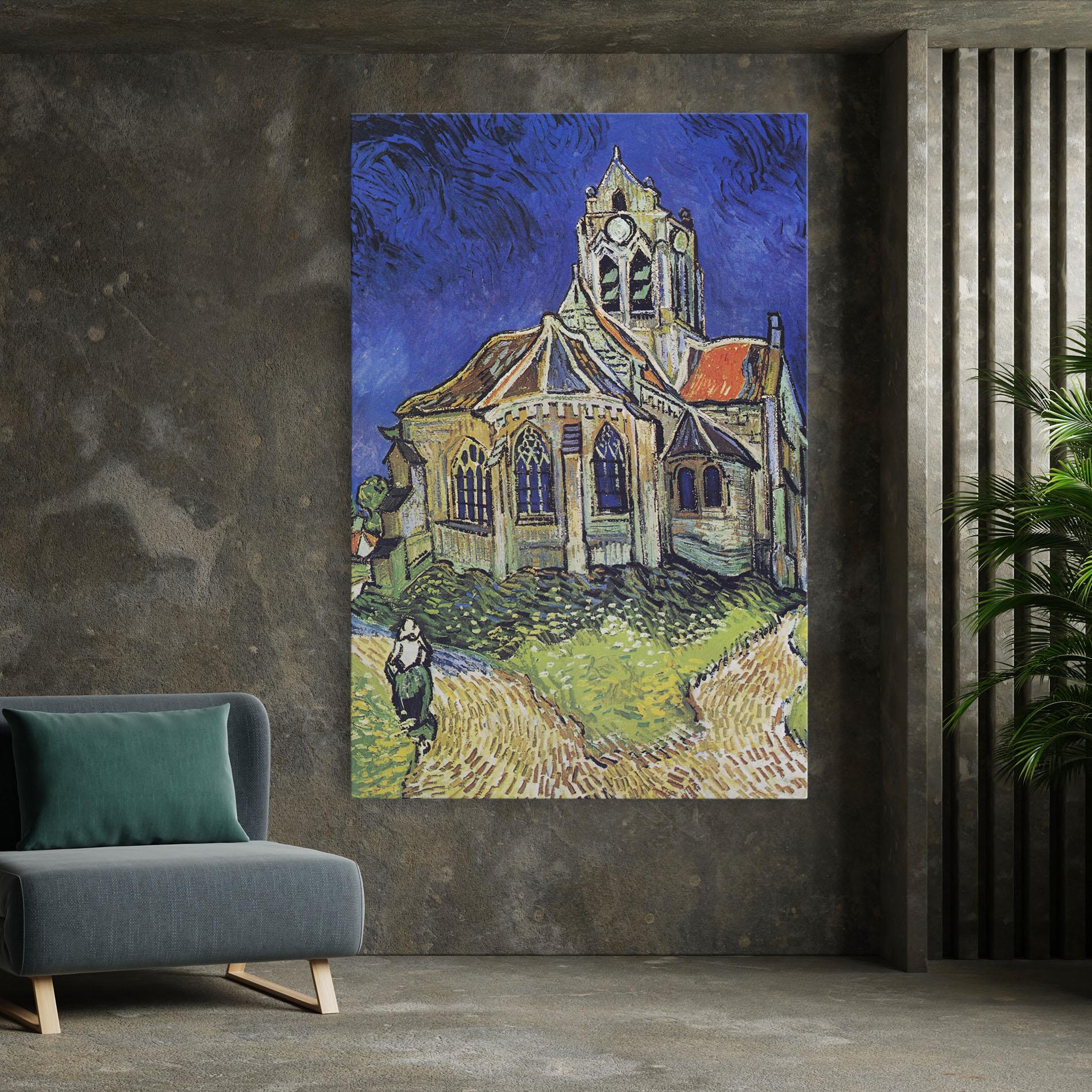 Tablou Canvas The Church At Auvers mockup 7