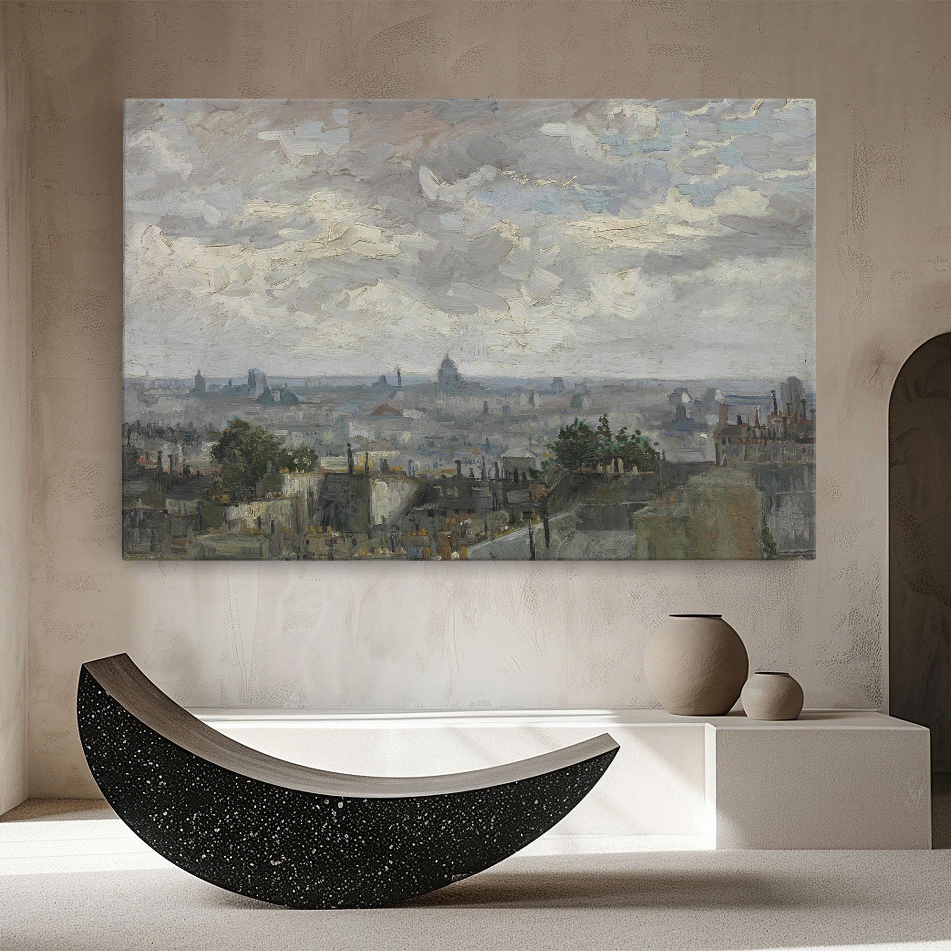 Tablou Canvas Gezicht Op Paris mockup 8