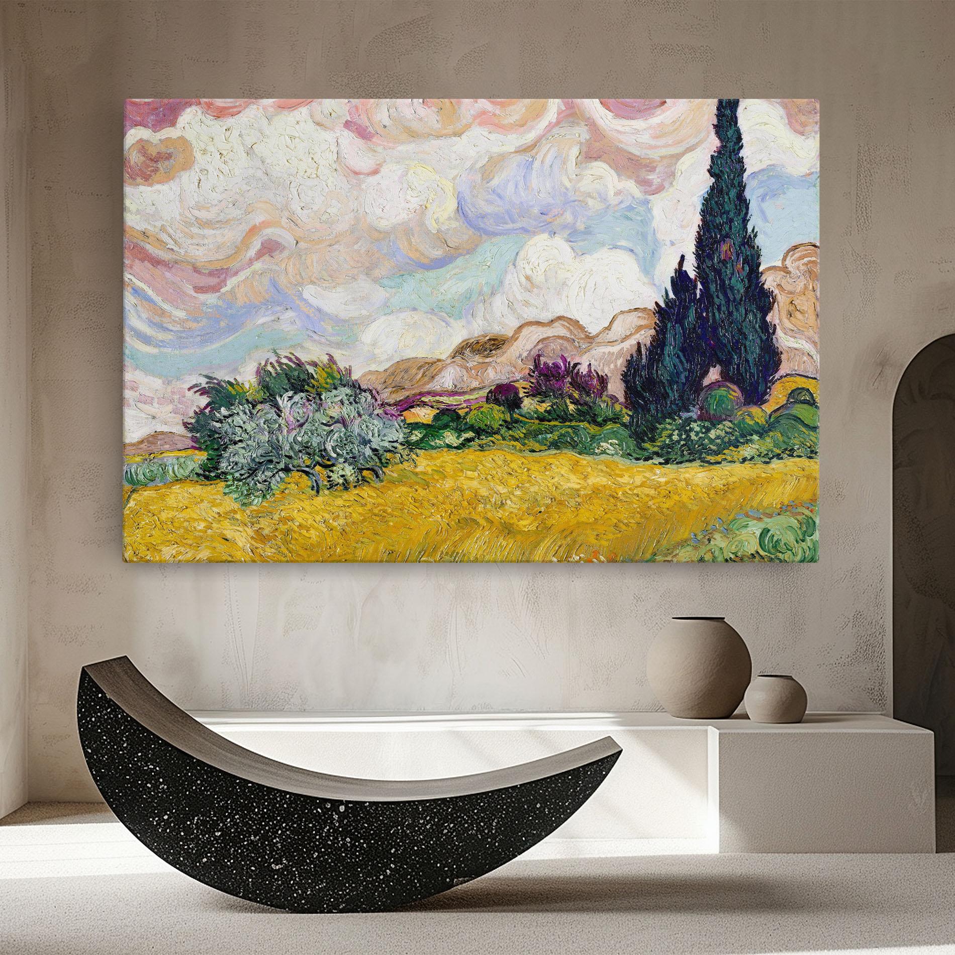 Tablou Canvas Pastel Wheat Field mockup 8