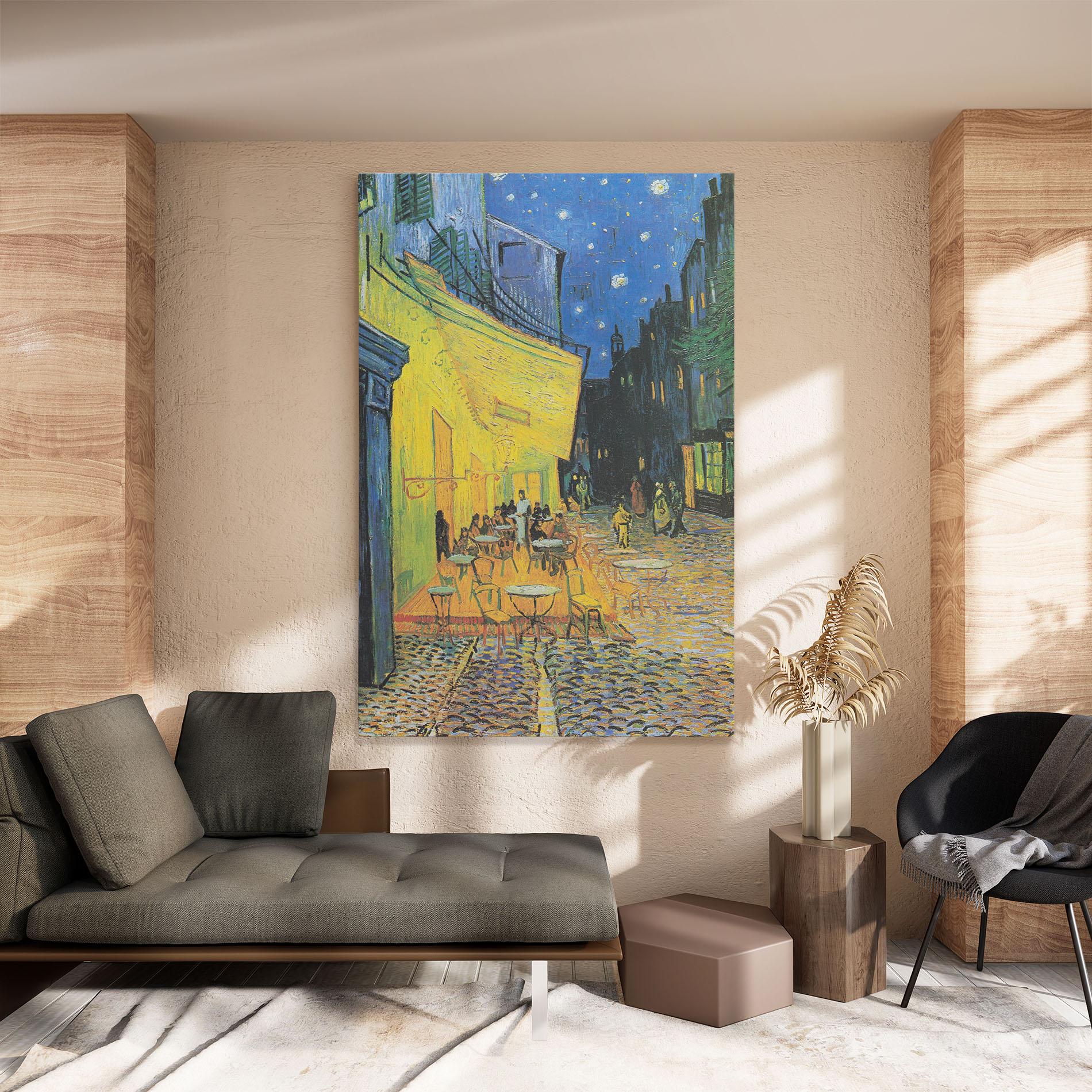 Tablou Canvas Cafe Terrace At Night mockup 8