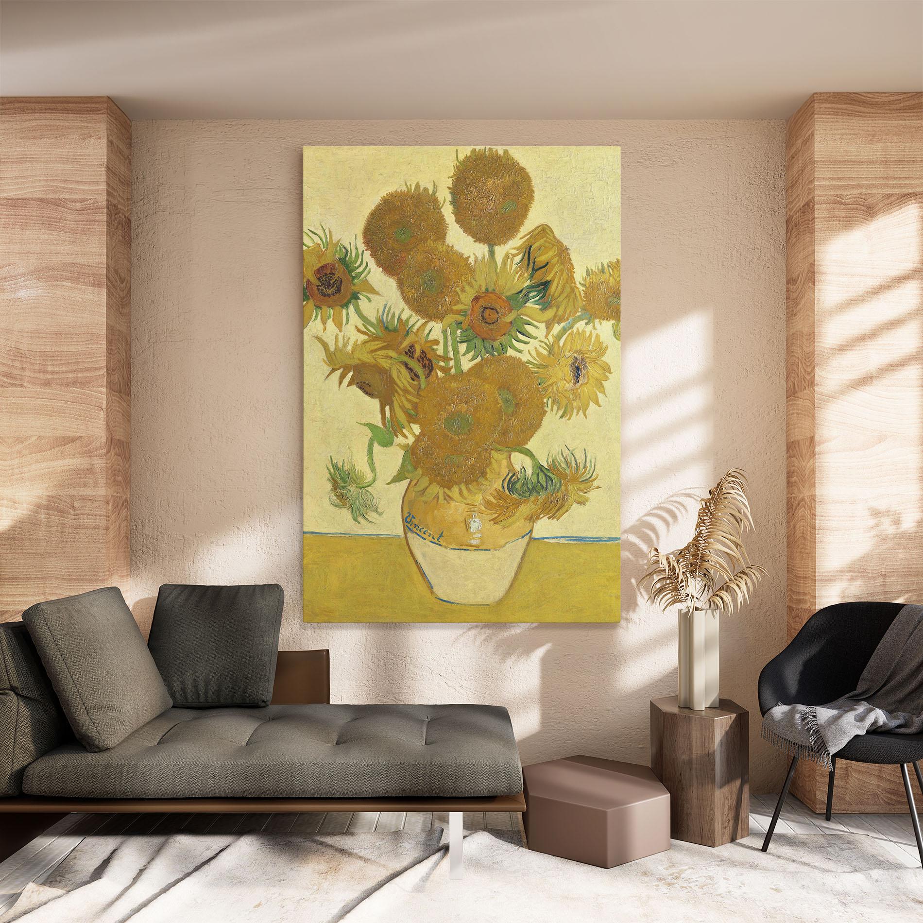Tablou Canvas Sunflowers Vase Art mockup 8