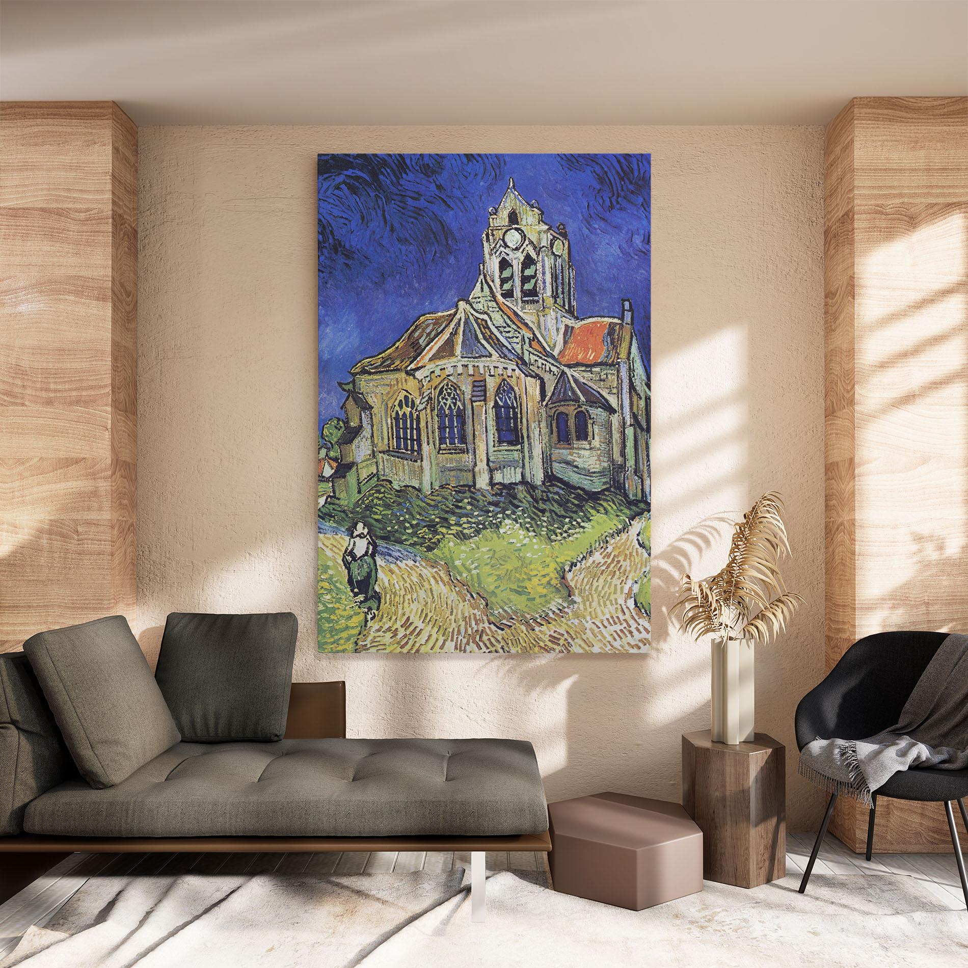 Tablou Canvas The Church At Auvers mockup 8