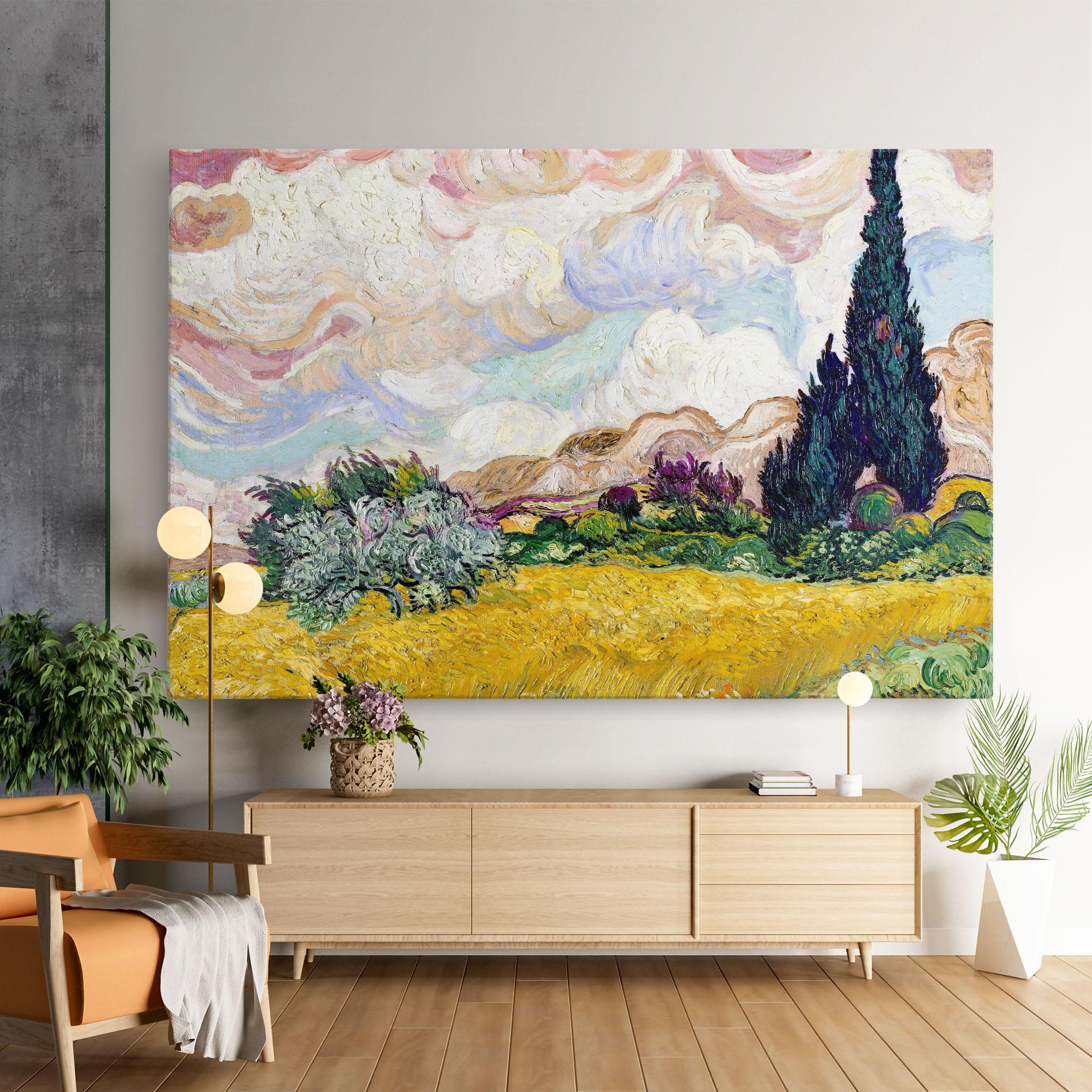 Tablou Canvas Pastel Wheat Field mockup 9