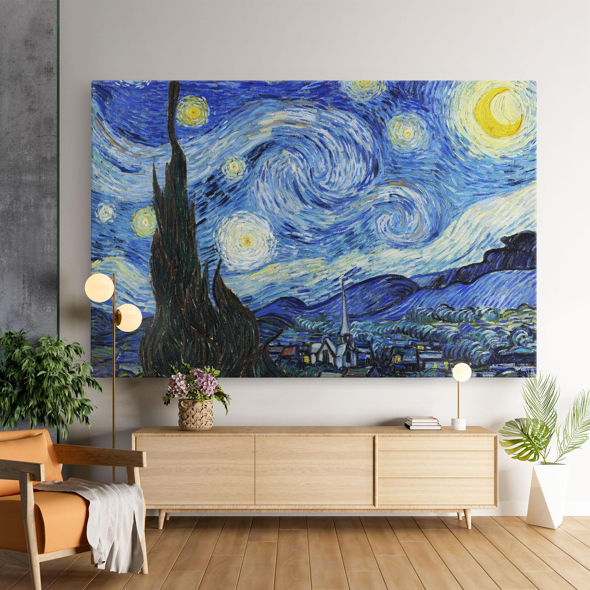 Tablou Canvas The Starry Night mockup 9