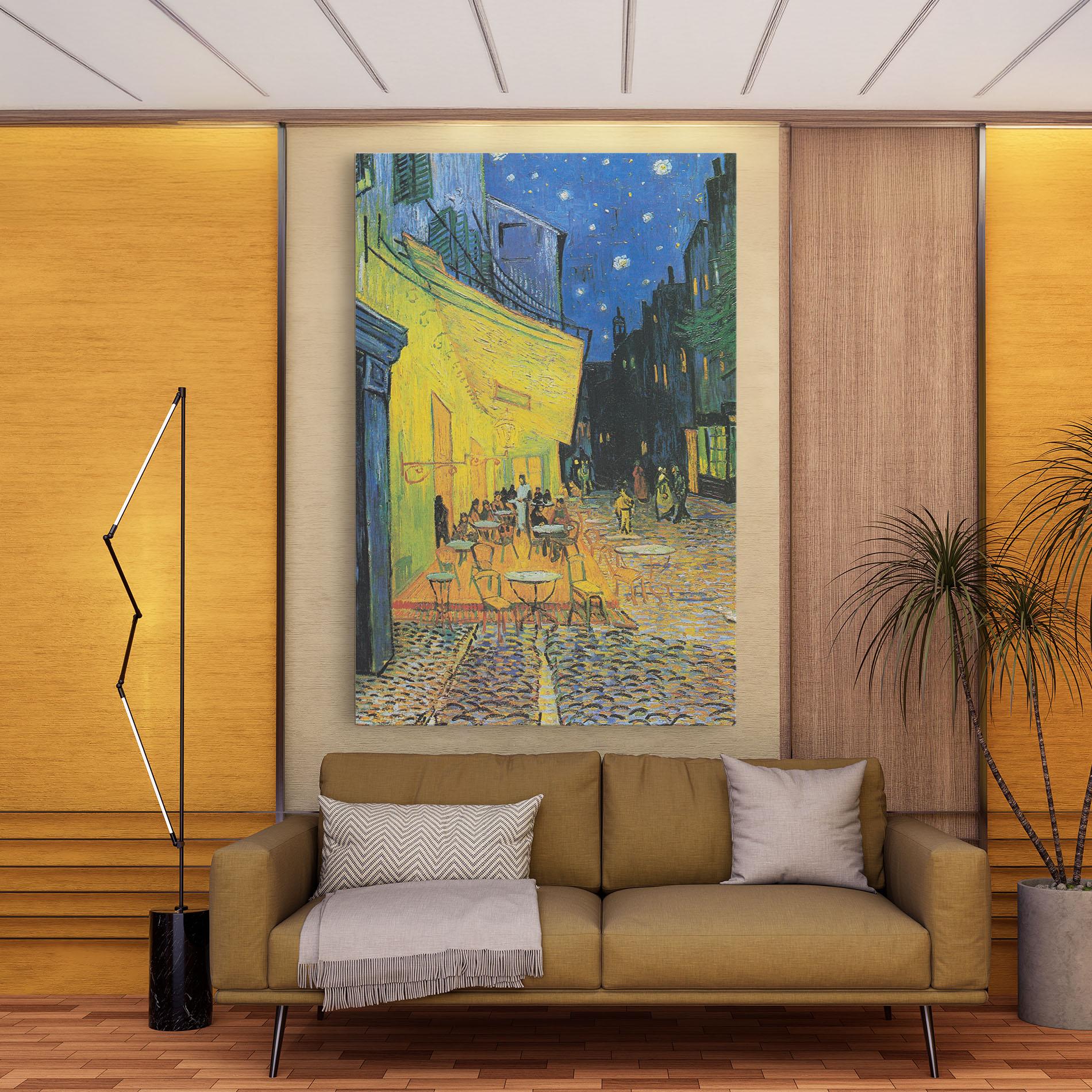 Tablou Canvas Cafe Terrace At Night mockup 9