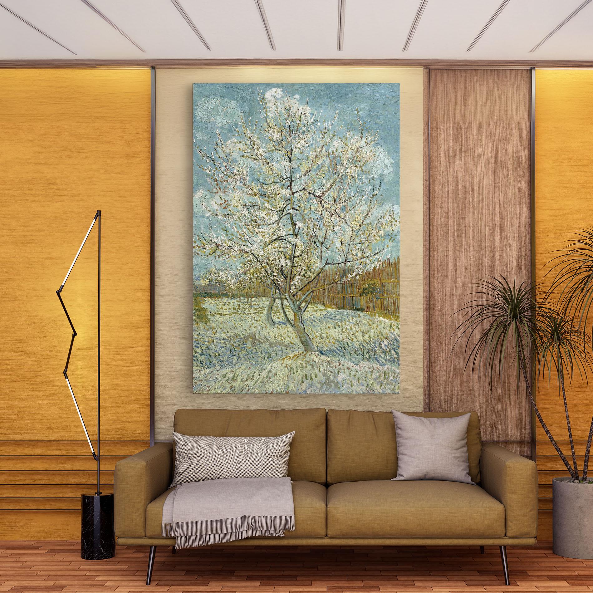 Tablou Canvas De Roze Perzikboom mockup 9