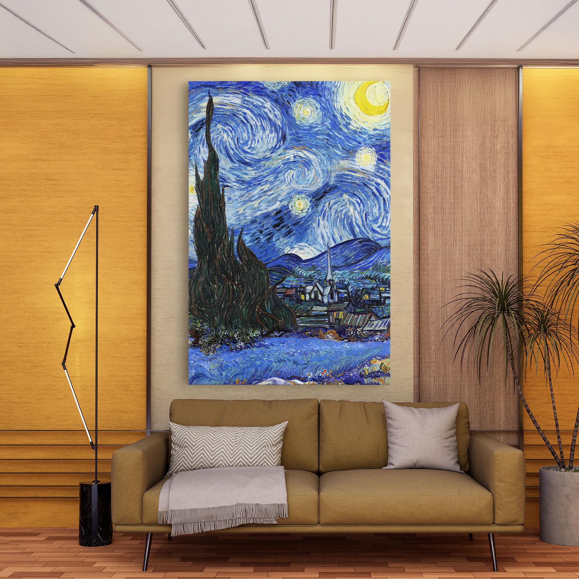 Tablou Canvas Starry Night Art mockup 9