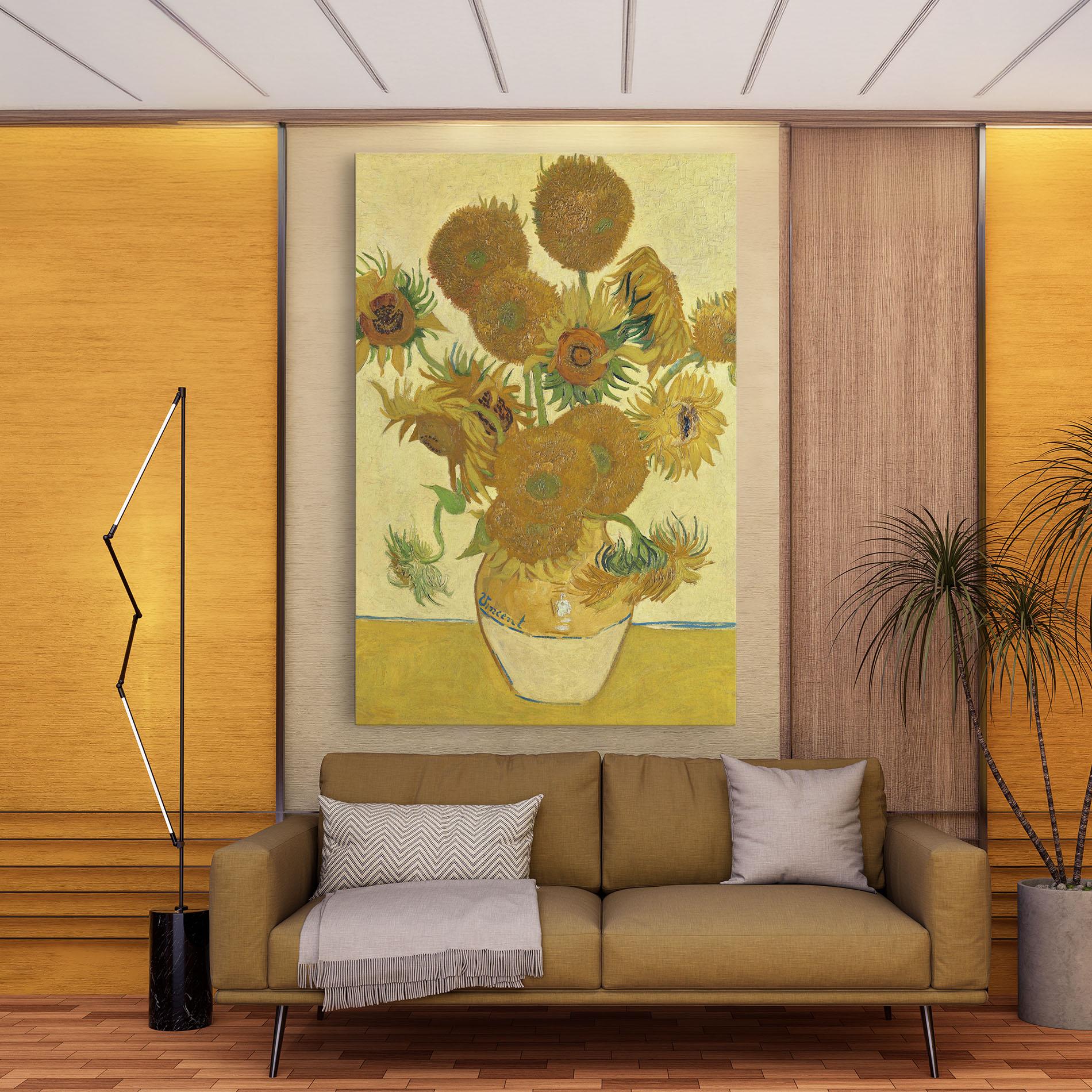 Tablou Canvas Sunflowers Vase Art mockup 9