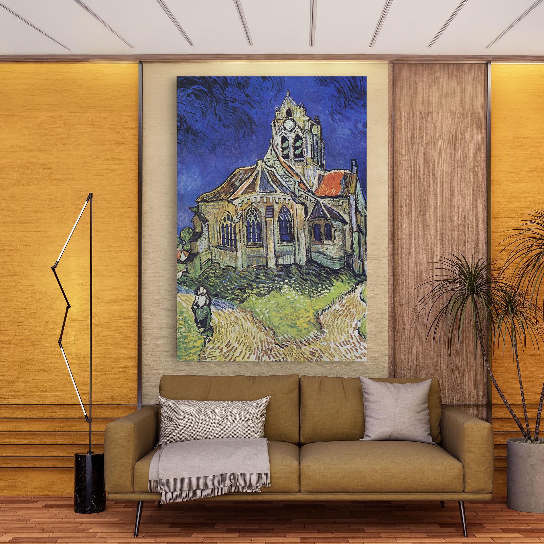 Tablou Canvas The Church At Auvers mockup 9