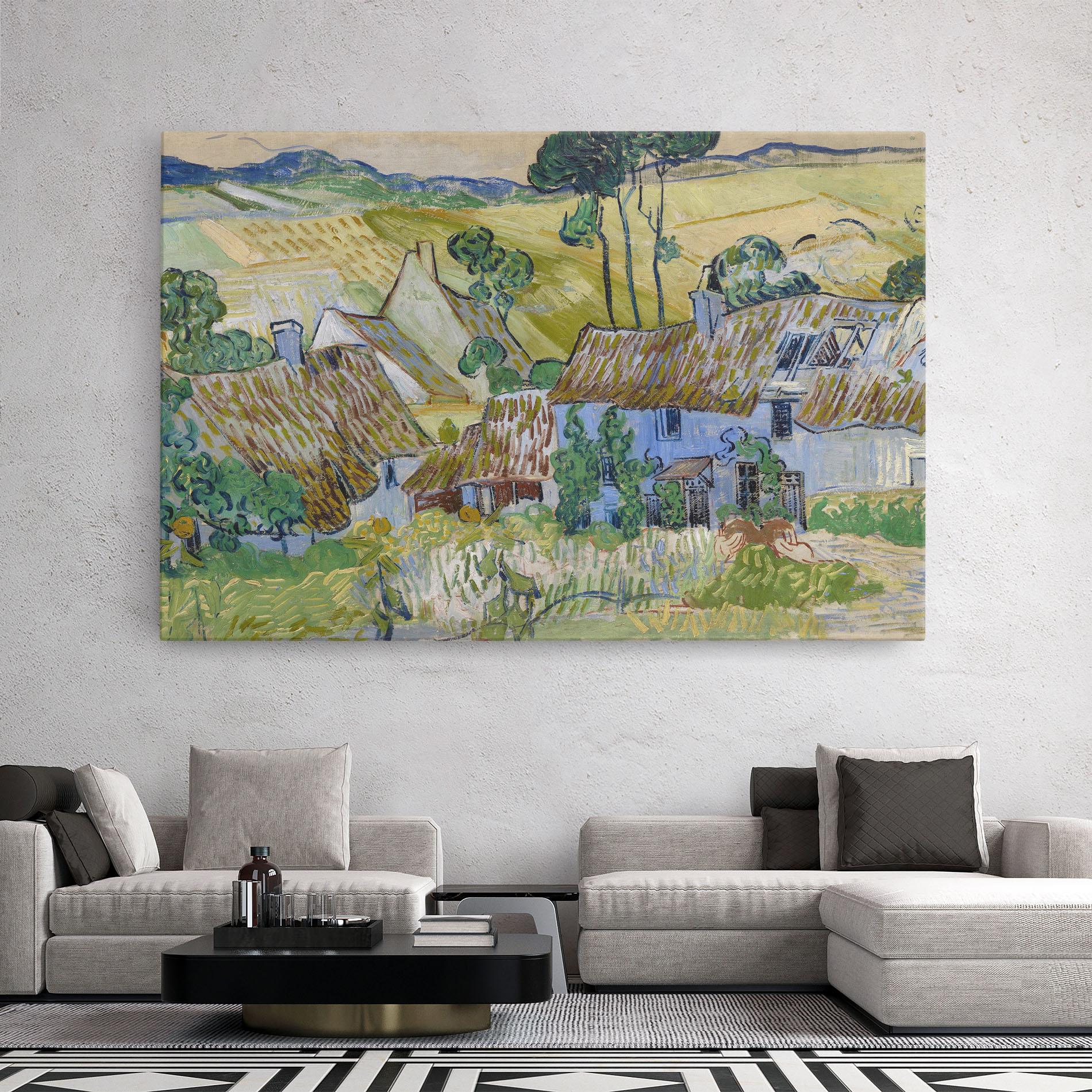 Tablou Canvas Farms Near Auvers mockup 2