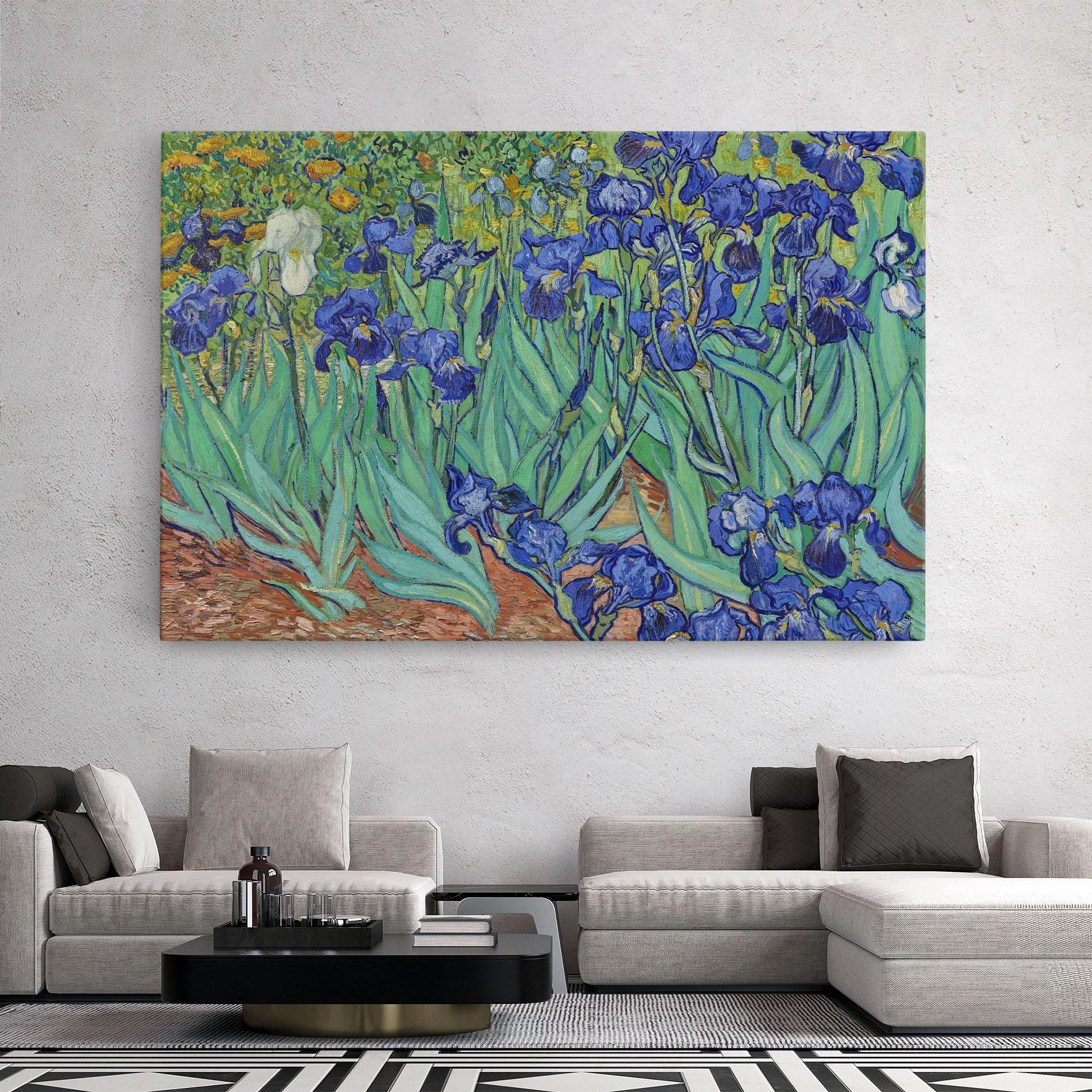 Tablou Canvas Irises Van Gogh mockup 2
