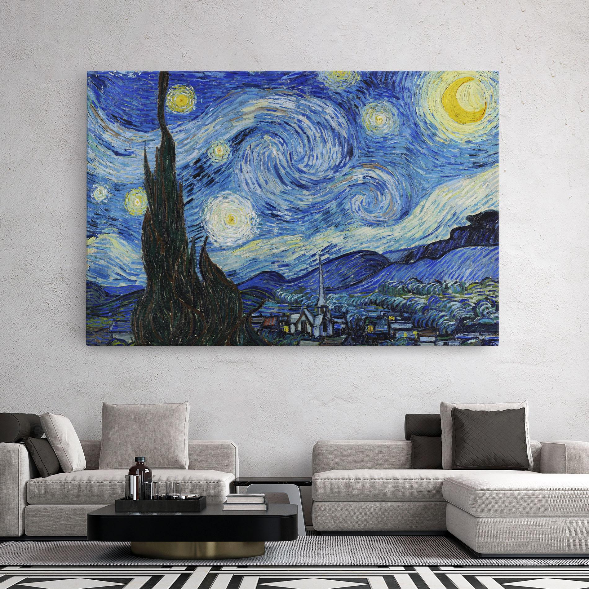 Tablou Canvas The Starry Night mockup 2