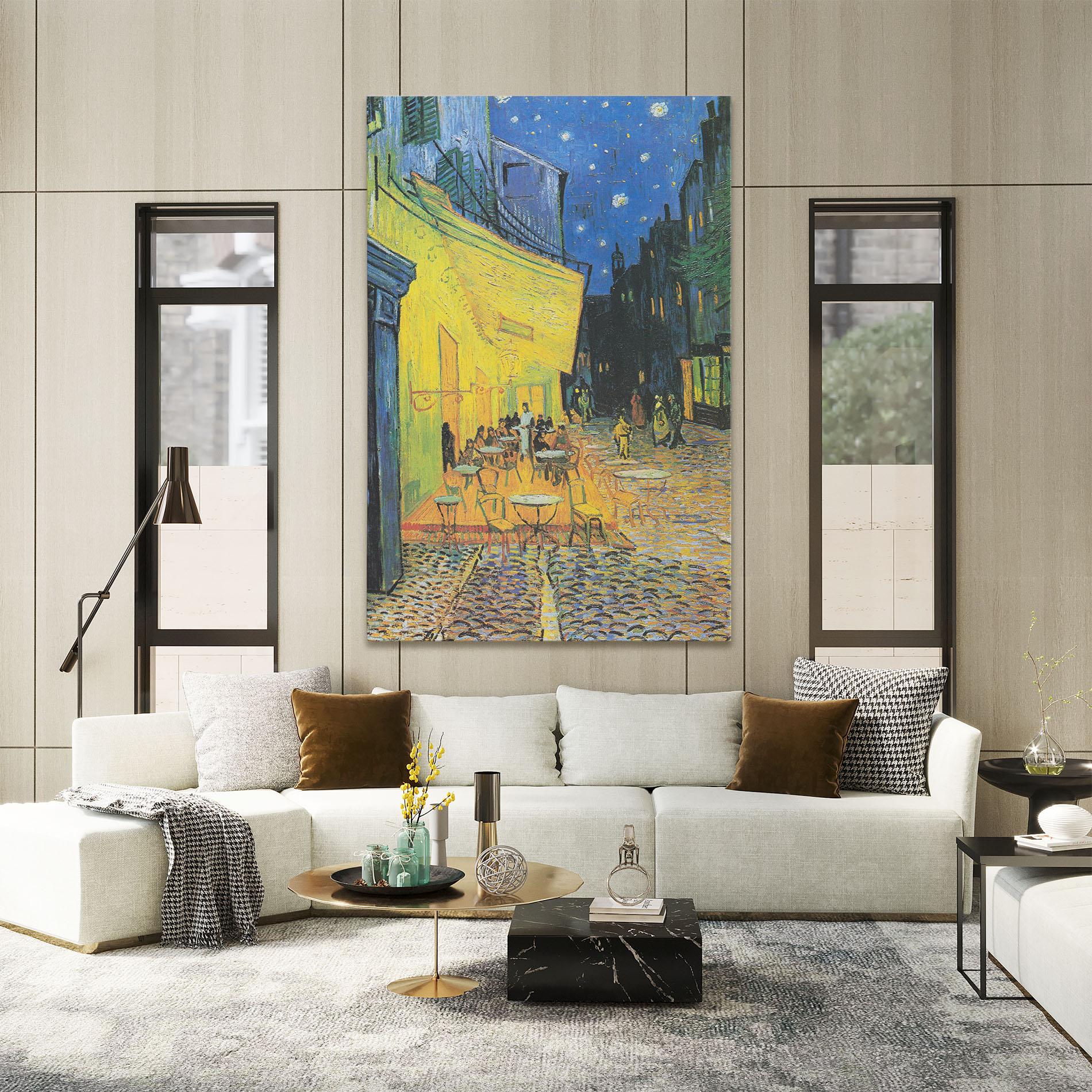 Tablou Canvas Cafe Terrace At Night mockup 2