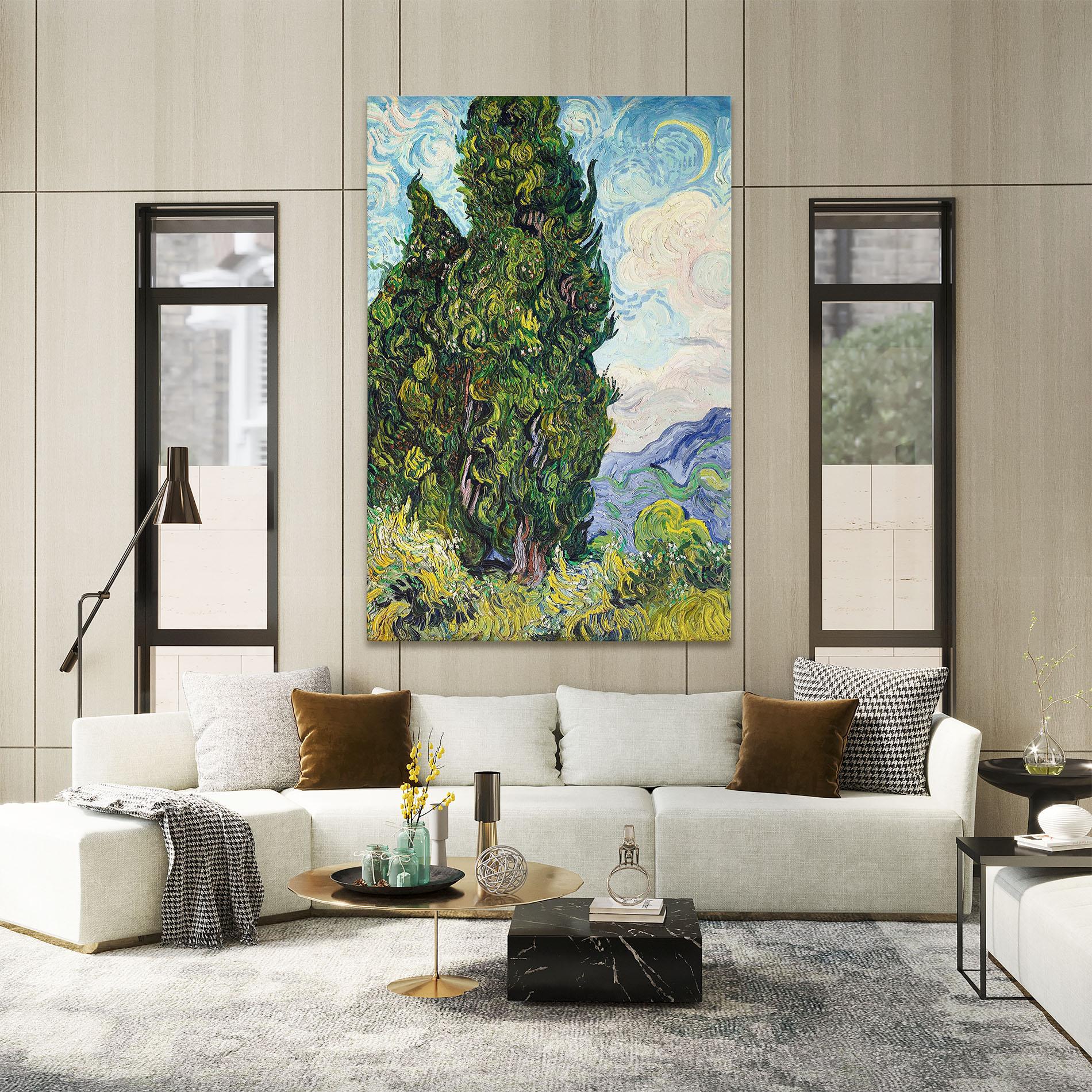 Tablou Canvas Cypresses mockup 2