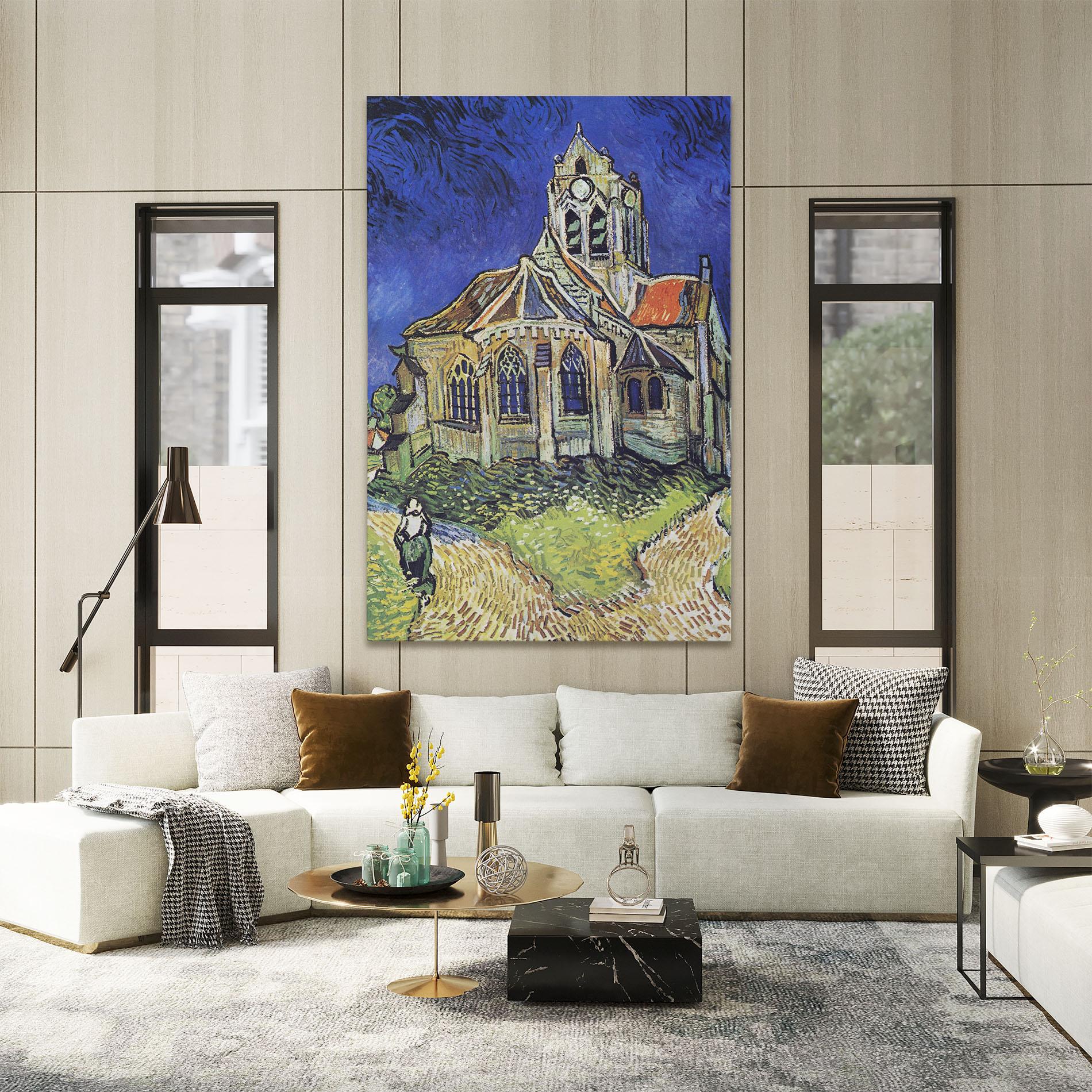 Tablou Canvas The Church At Auvers mockup 2