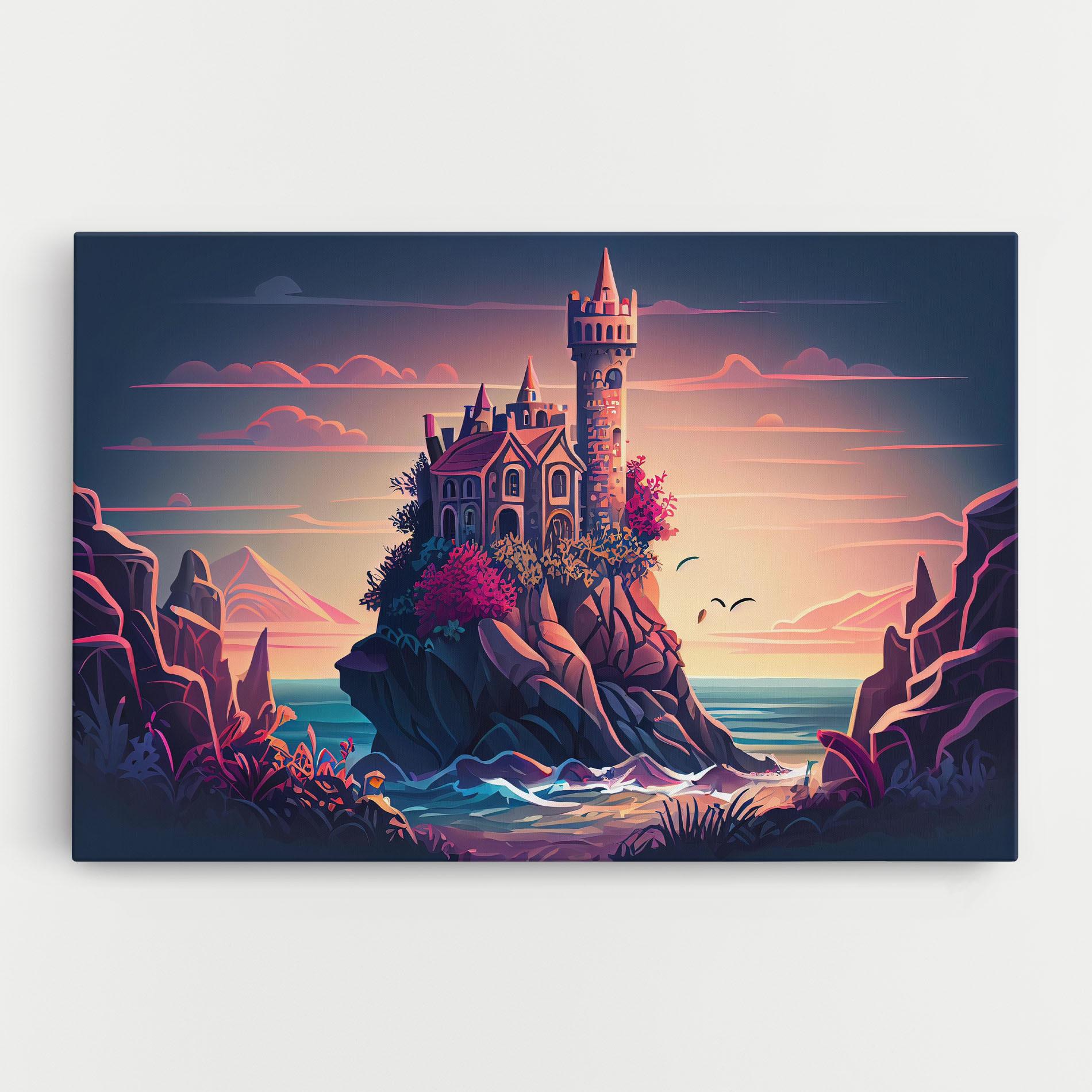 Tablou Canvas Cliff Castle mockup 0