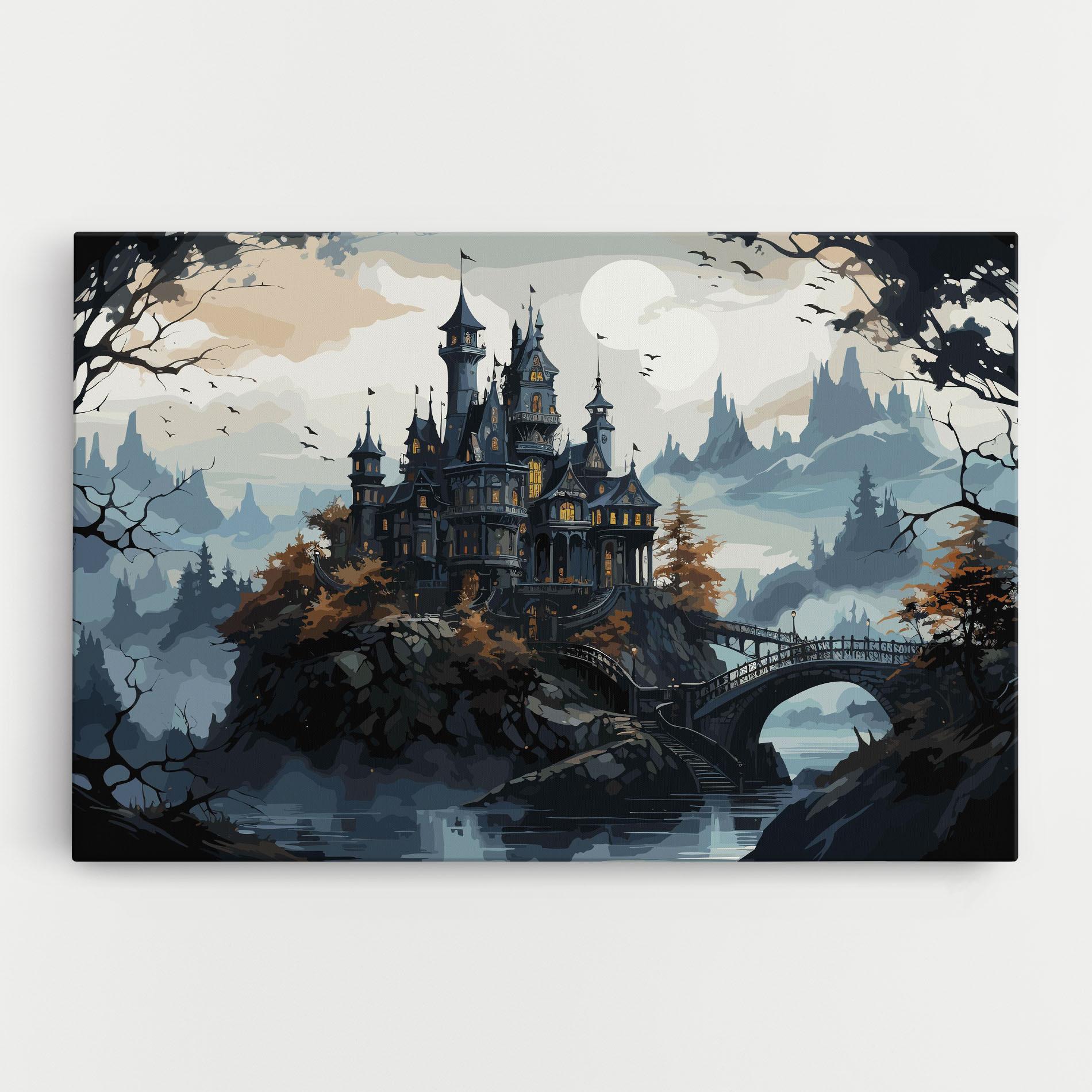 Tablou Canvas Grey Big Castle mockup 0