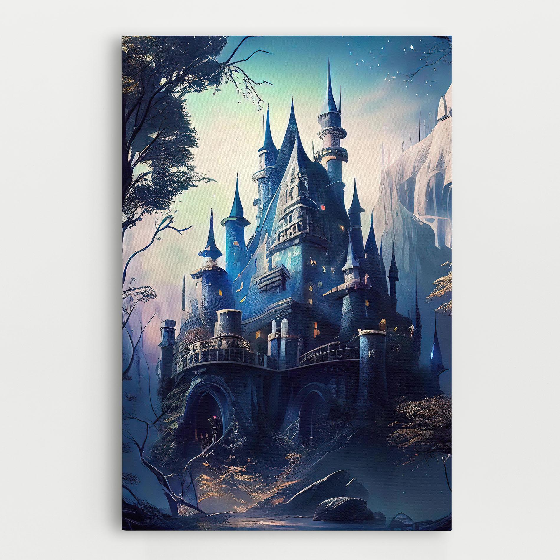 Tablou Canvas Blue Art Castle mockup 0