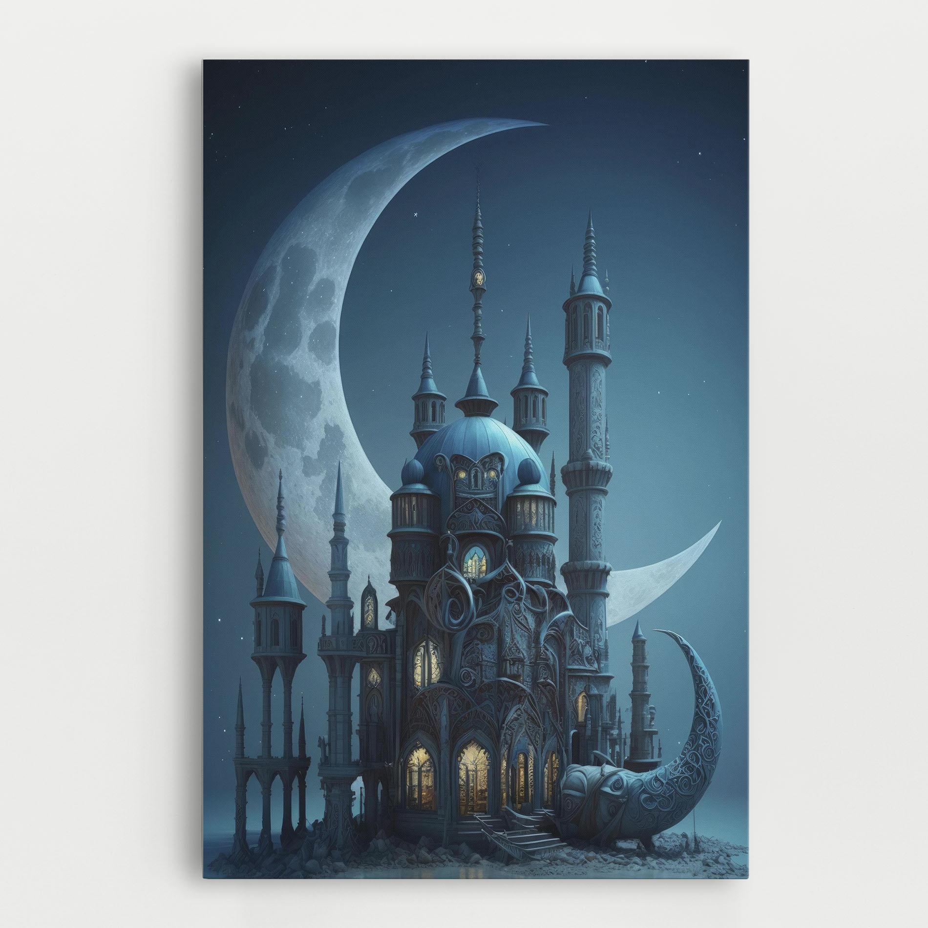 Tablou Canvas Mosque Moon mockup 0