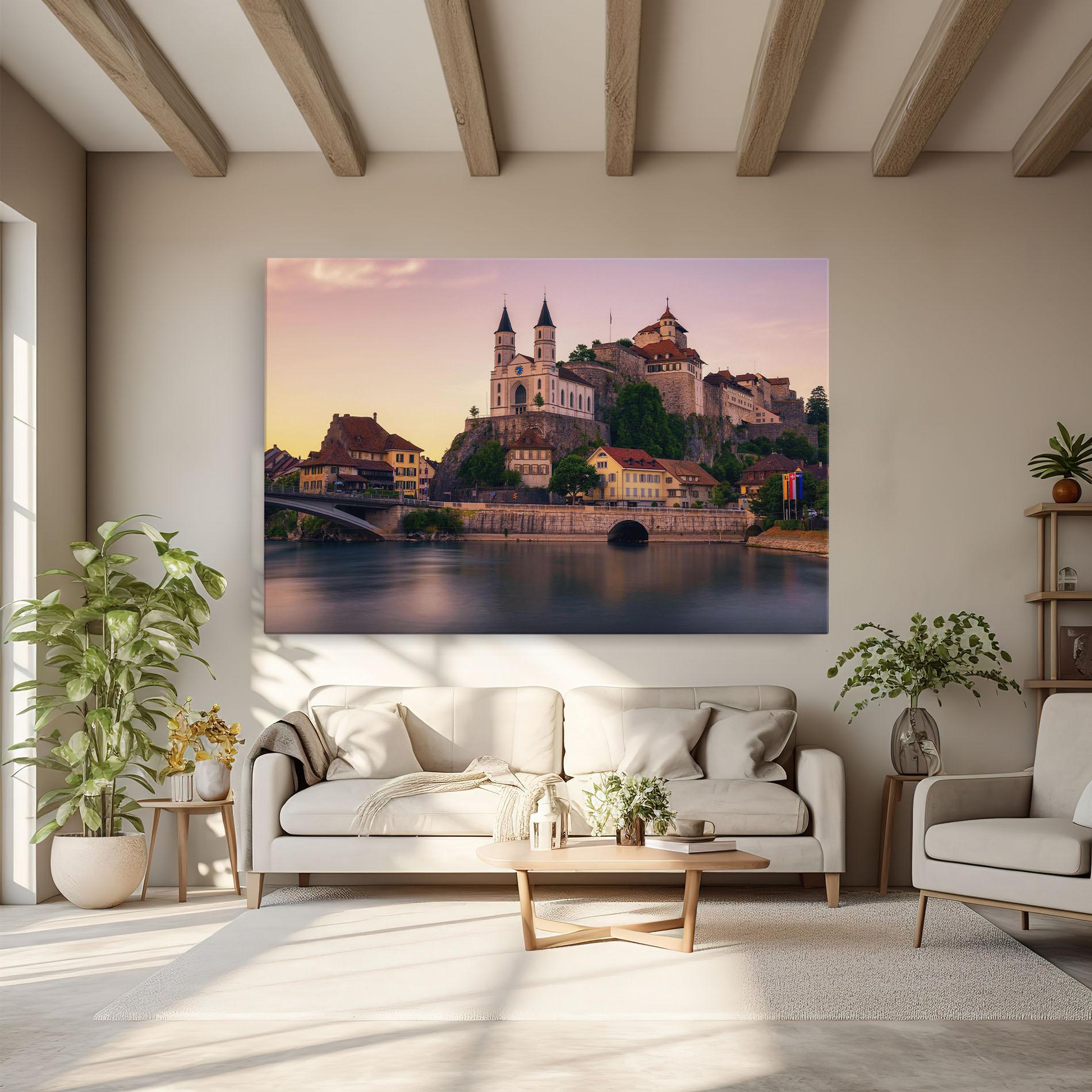 Tablou Canvas Aarburg Castle mockup 6