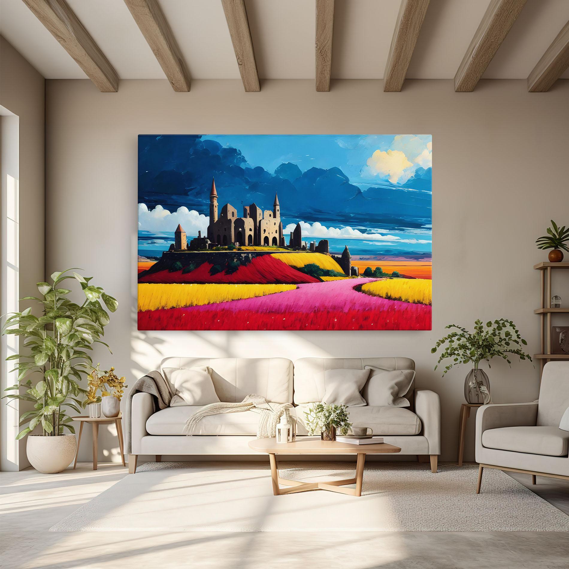 Tablou Canvas Antique Building Art mockup 6