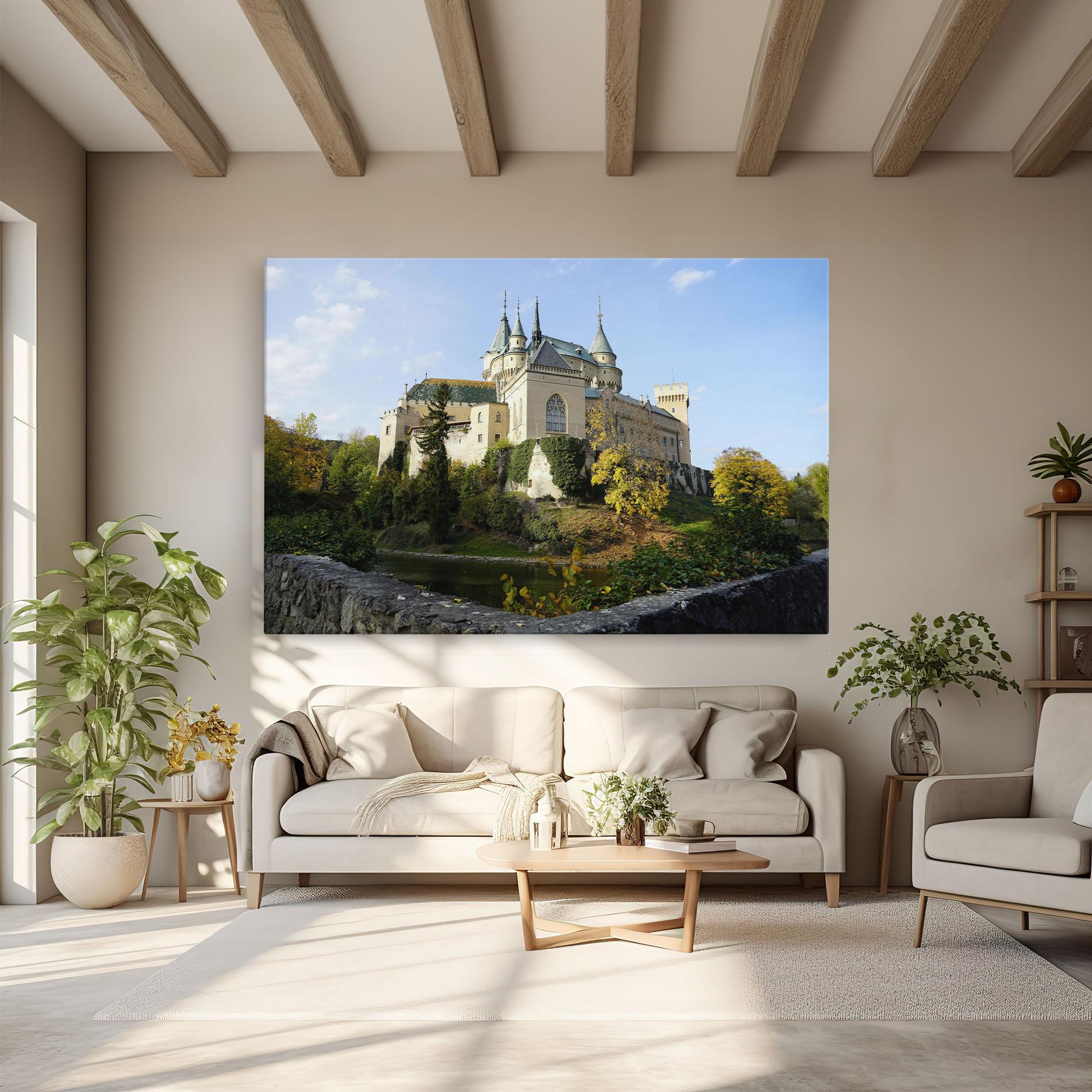 Tablou Canvas Bojnice Castle Slovakia mockup 6