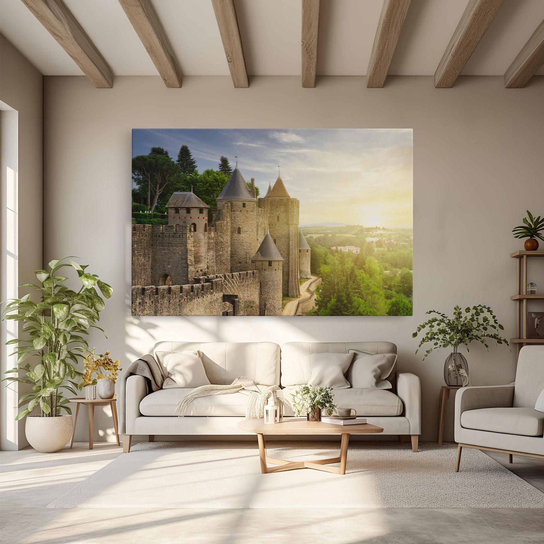 Tablou Canvas Carcassonne France mockup 6