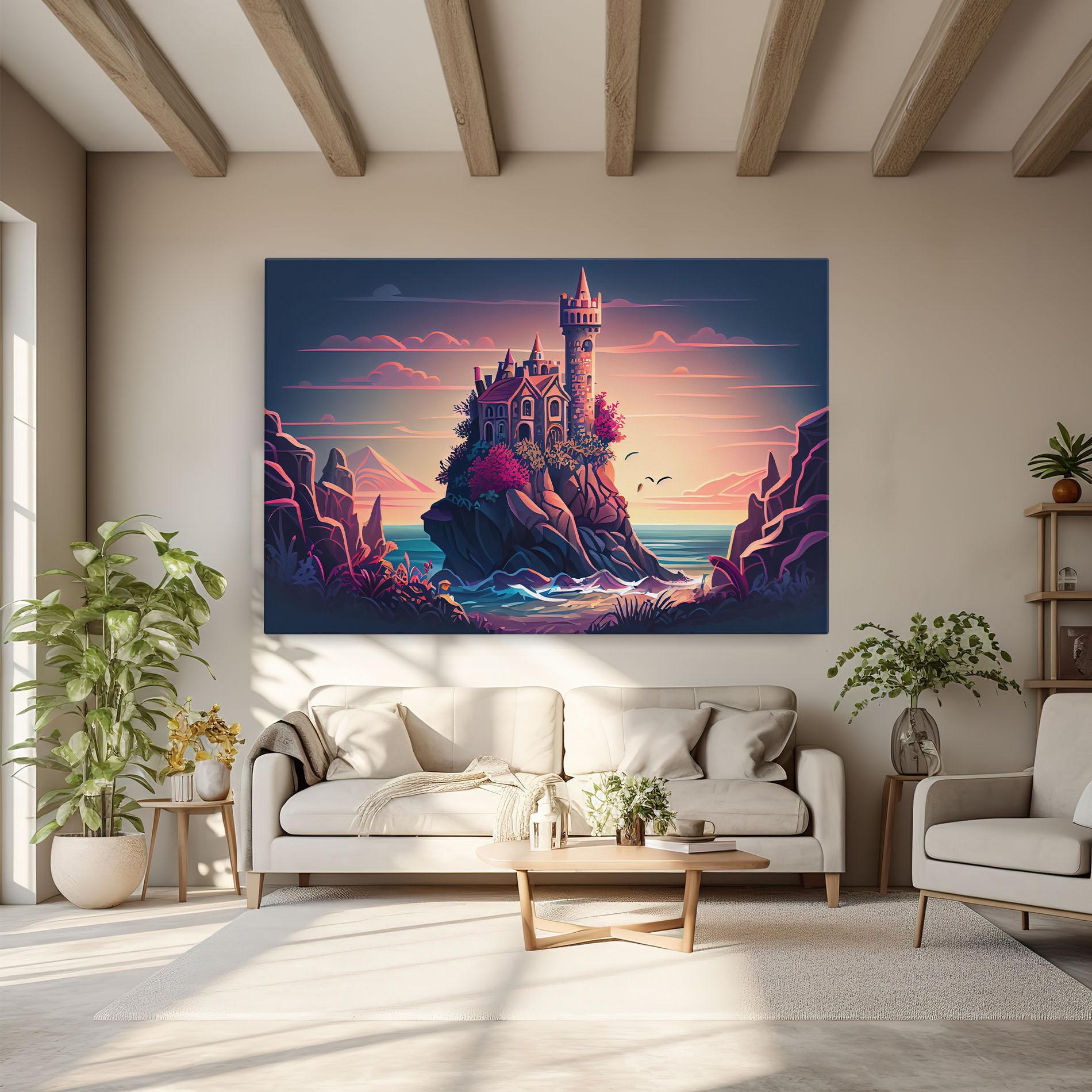 Tablou Canvas Cliff Castle mockup 6