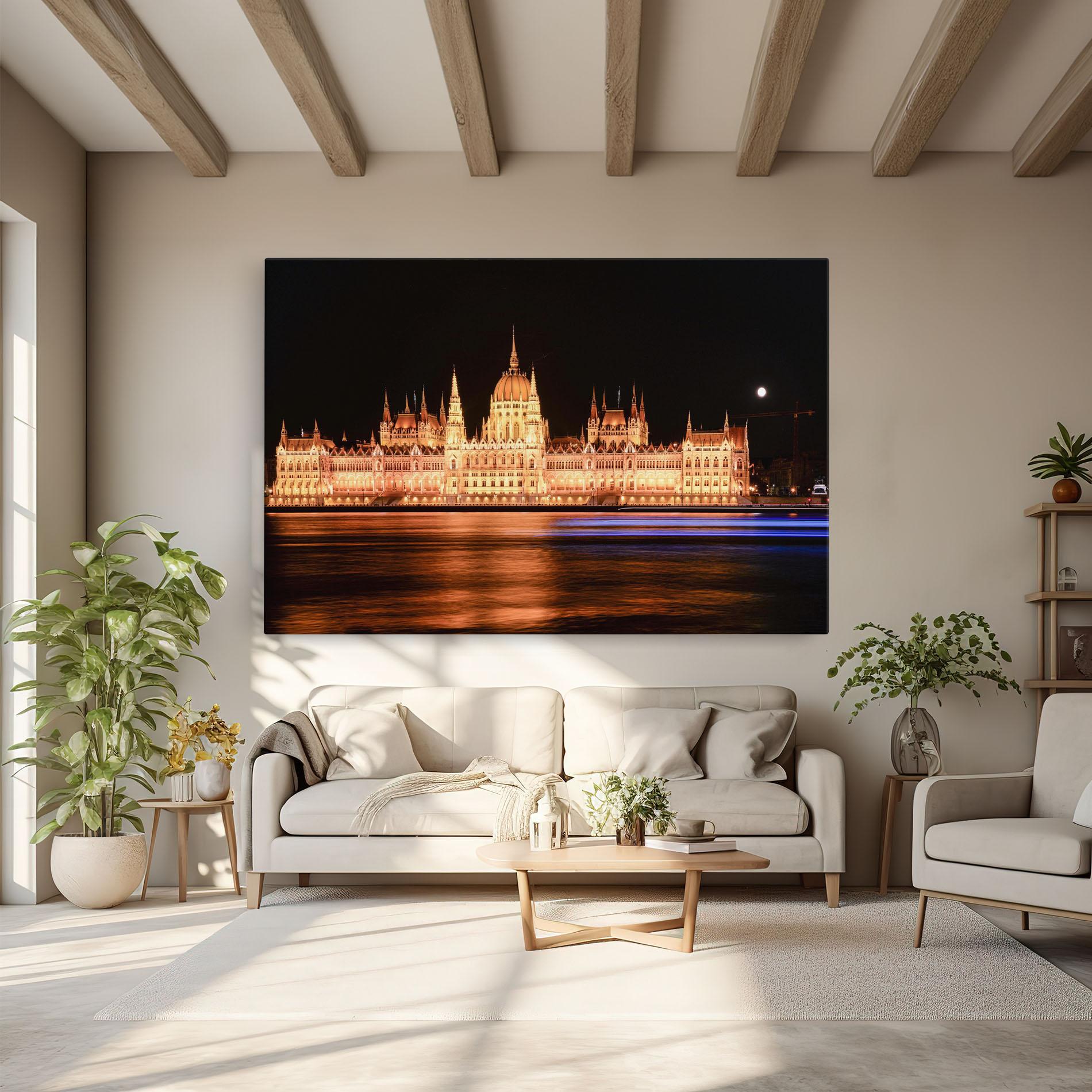 Tablou Canvas Night Reflection mockup 6