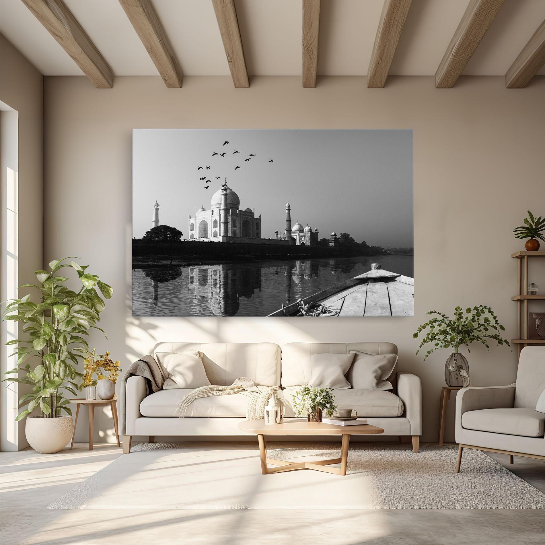 Tablou Canvas Taj Mahal Reflected mockup 6