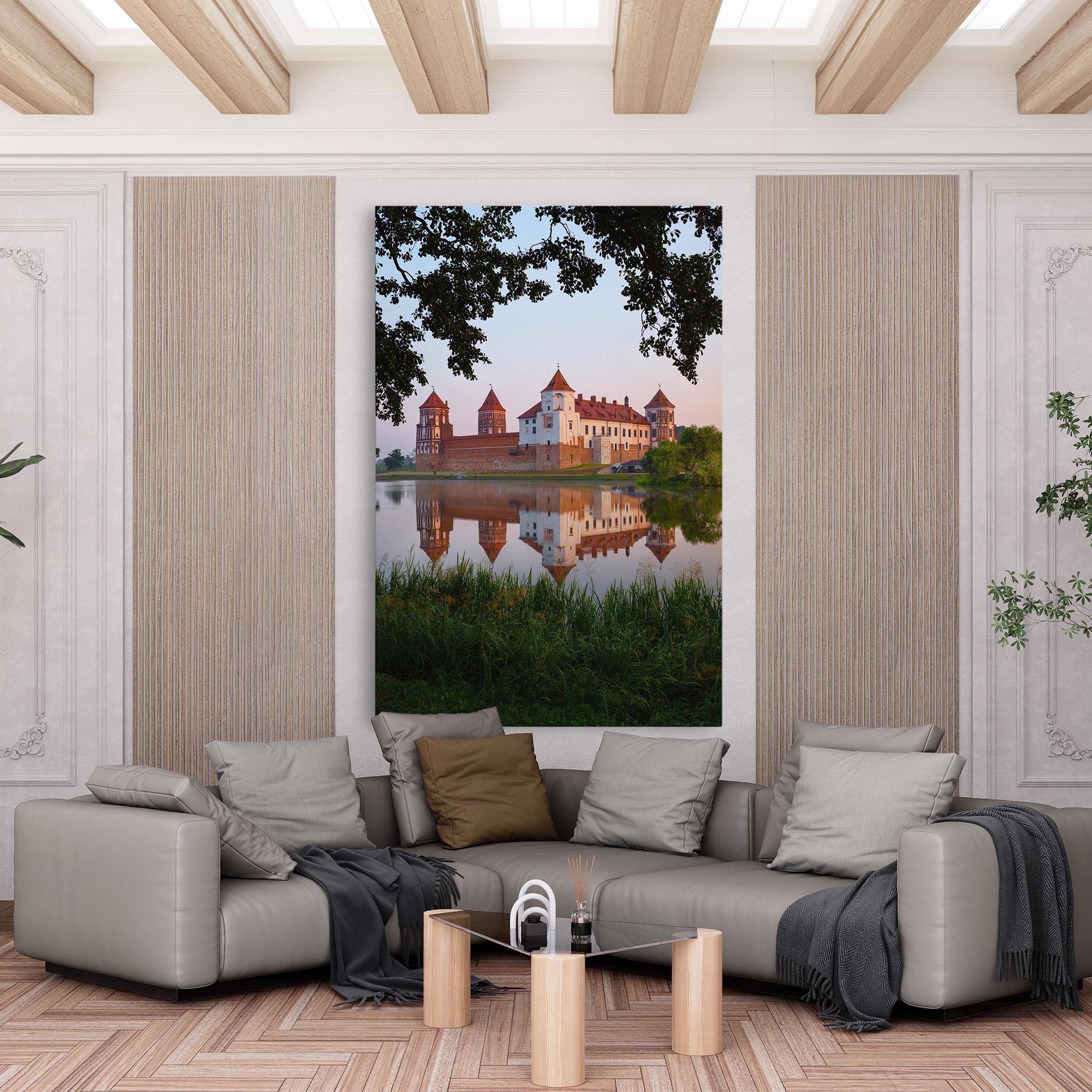 Tablou Canvas Ancient Castle Morning mockup 6