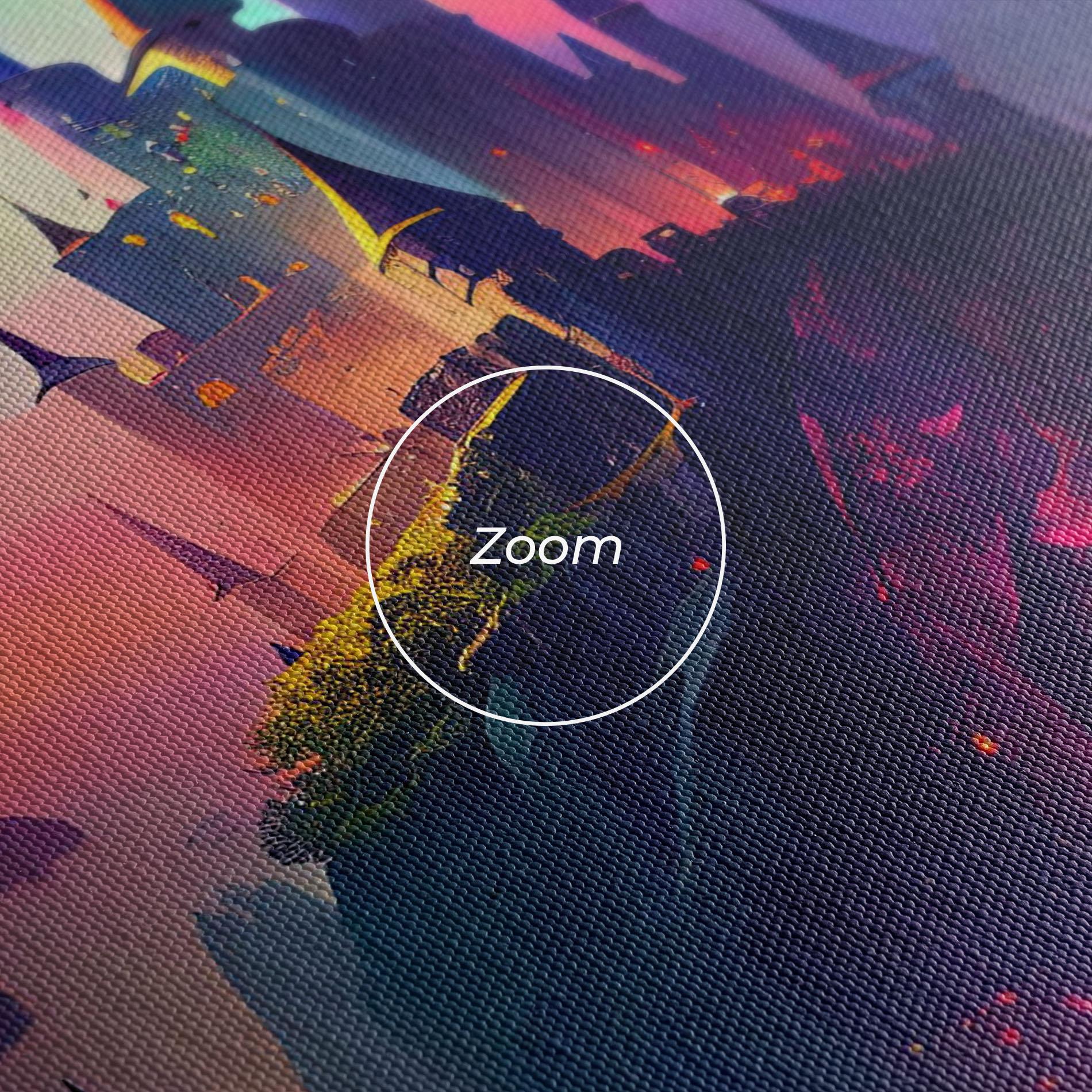 Tablou Canvas Purple Orange Castle mockup 3