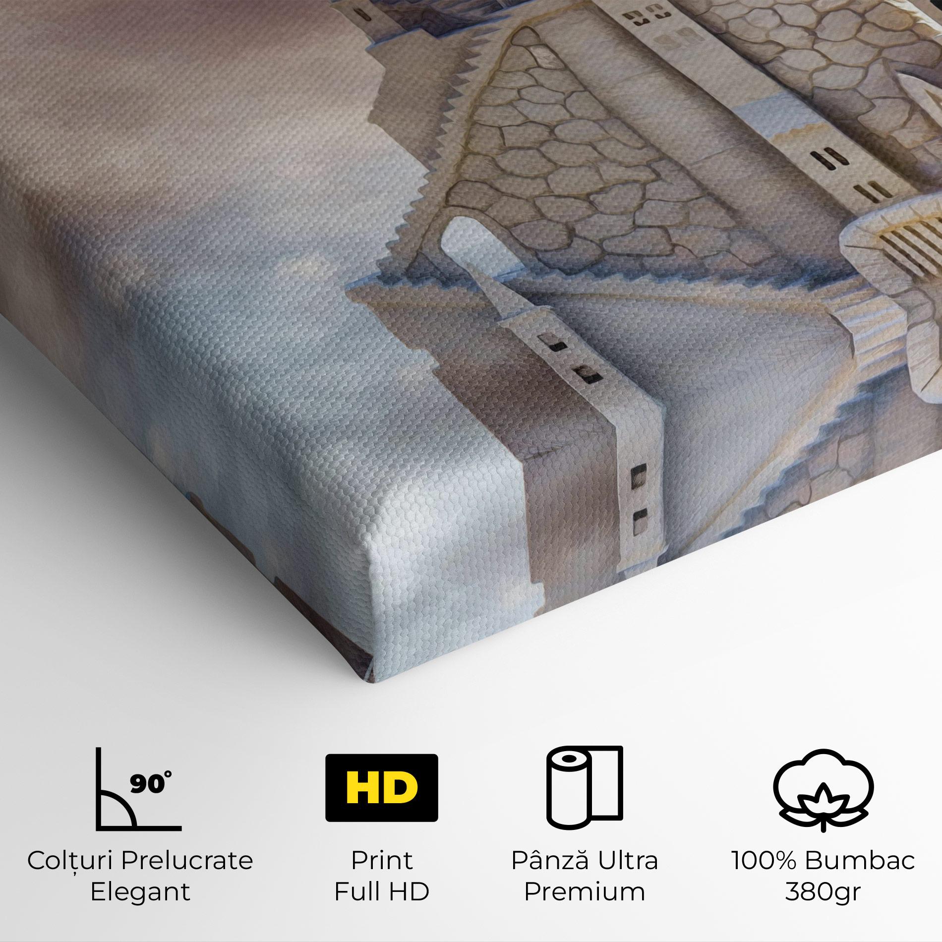 Tablou Canvas Cream Castle mockup 4