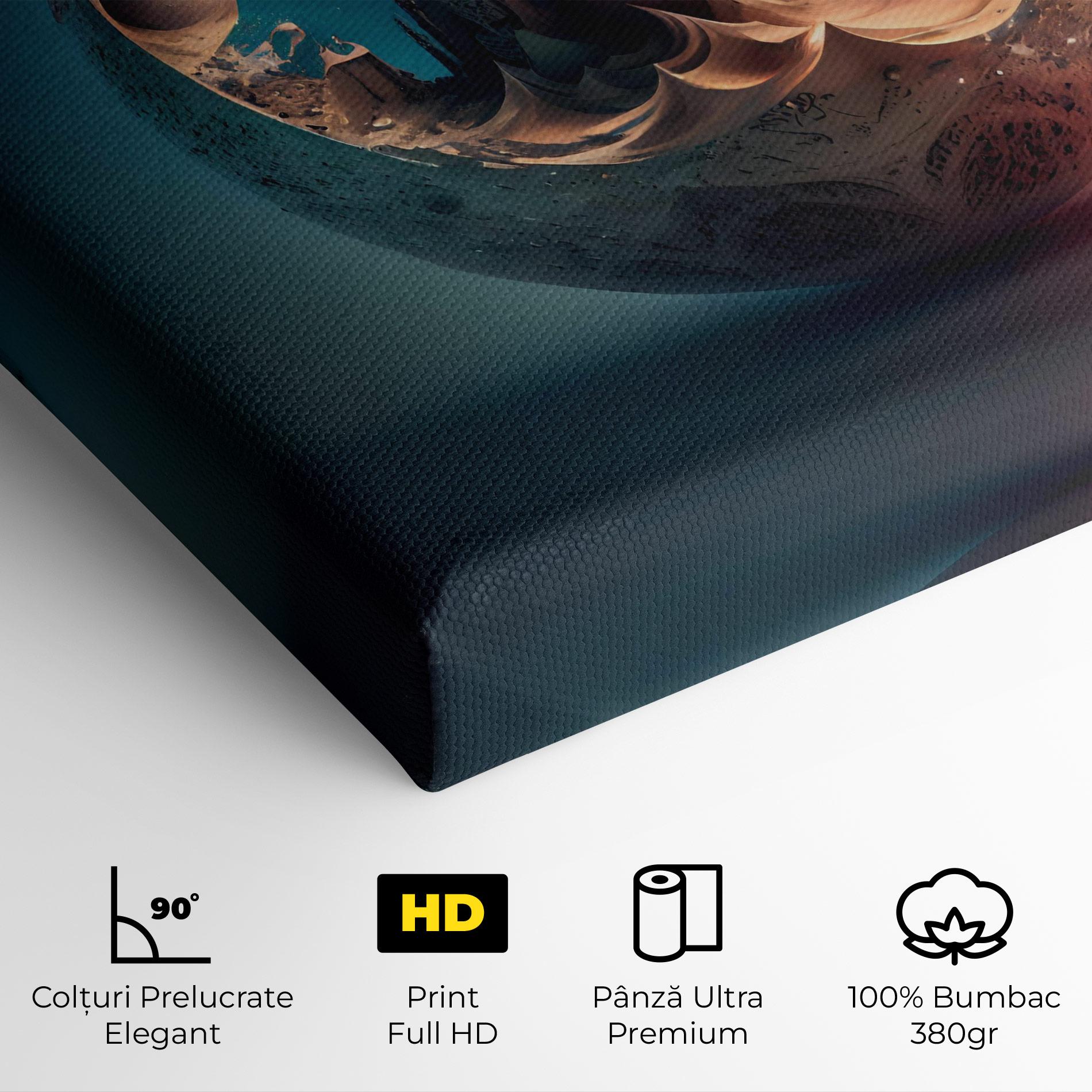 Tablou Canvas Fantasy Planet Castle mockup 4