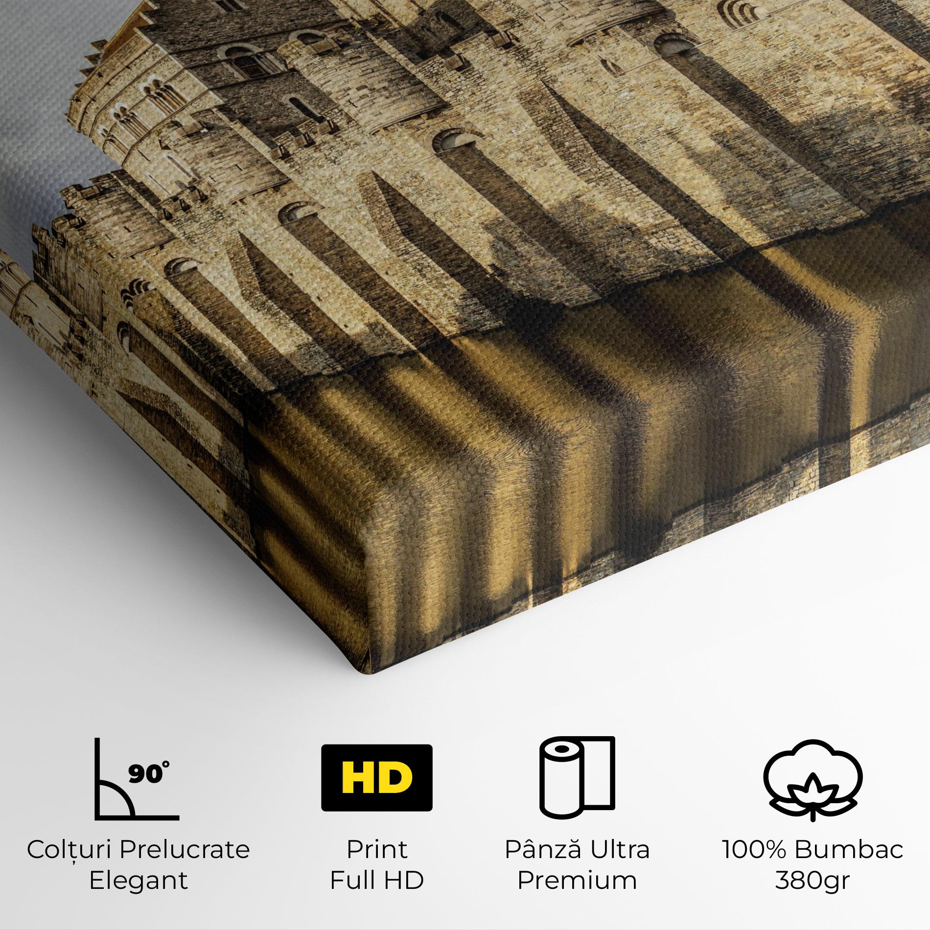 Tablou Canvas Medieval Castle Belgium mockup 4