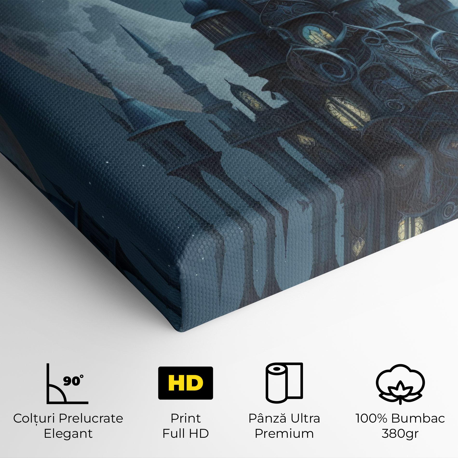 Tablou Canvas Mosque Moon mockup 4