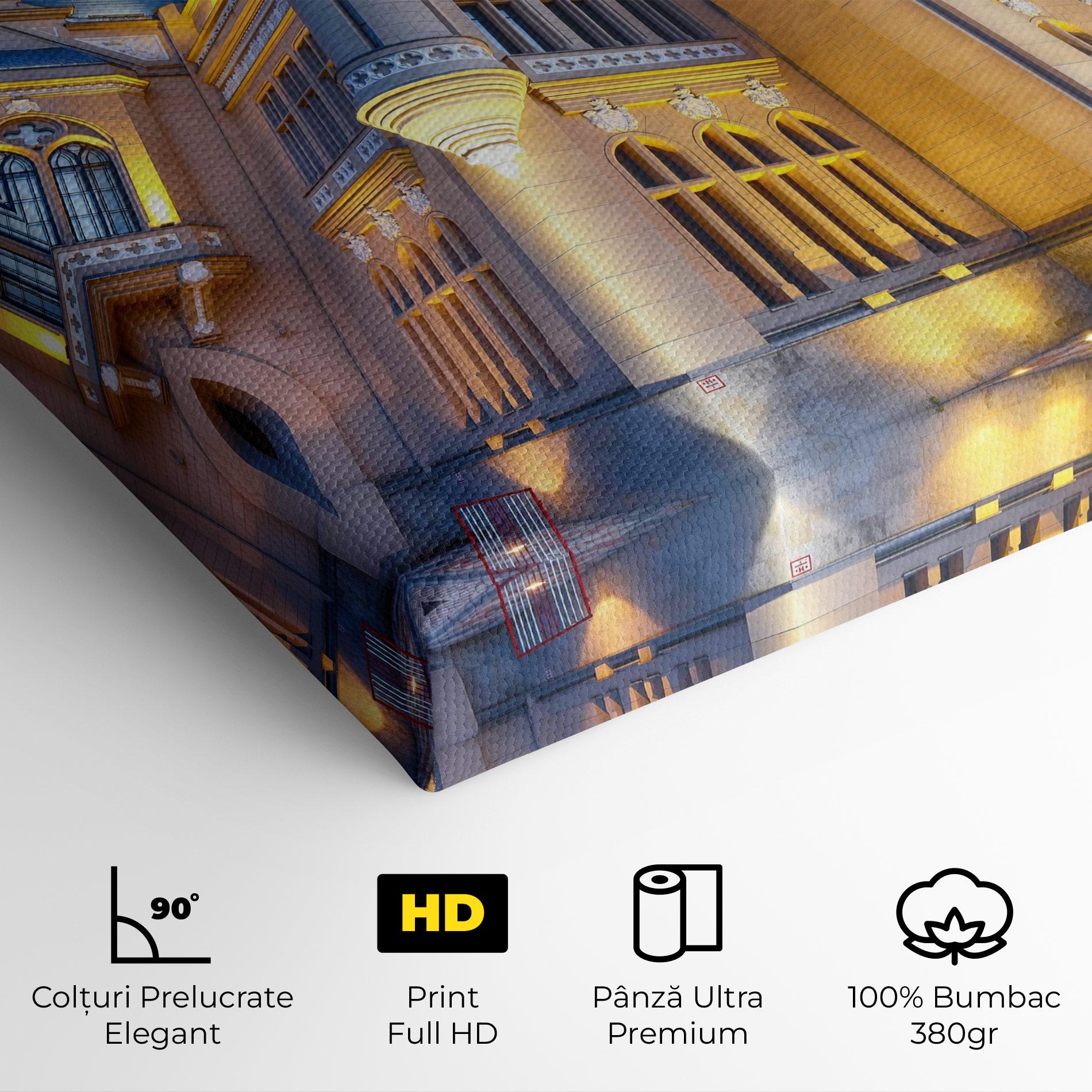 Tablou Canvas Palace Culture Romania mockup 4