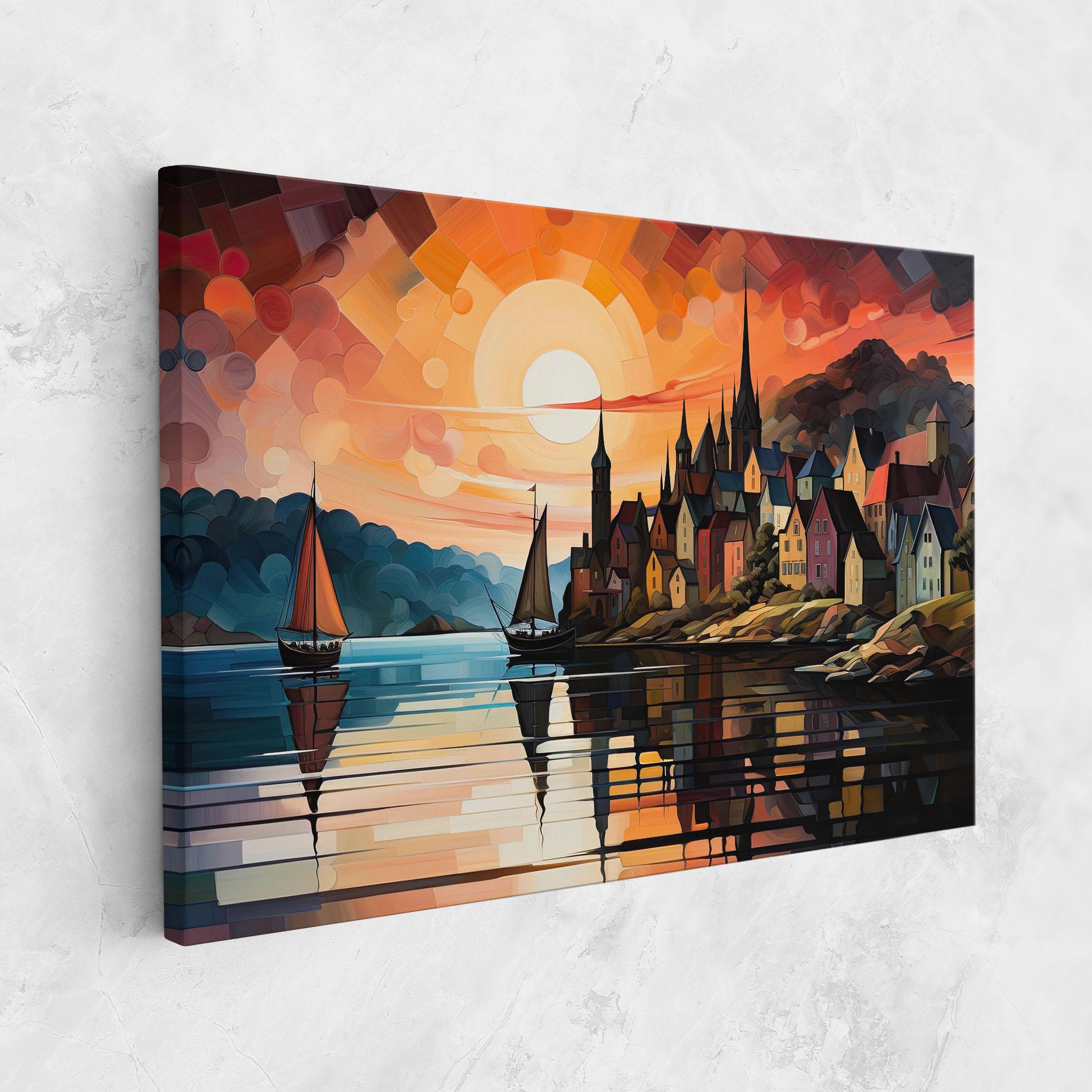 Tablou Canvas Castle Painting mockup 1