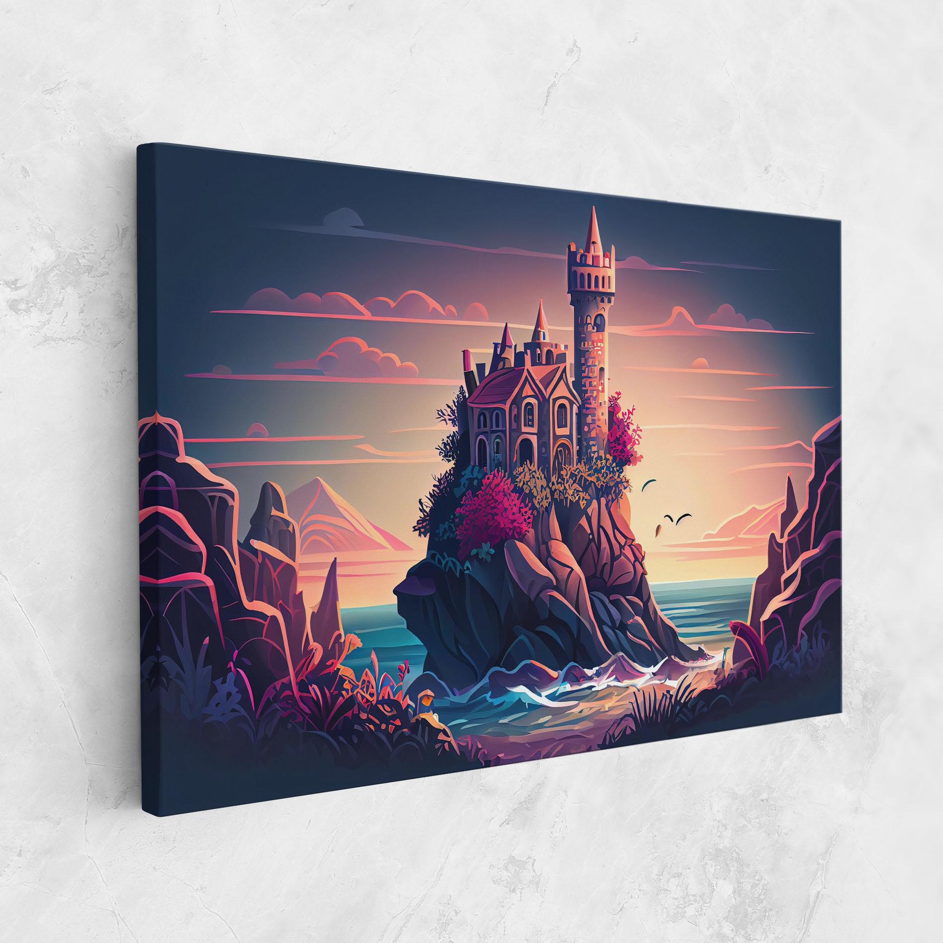 Tablou Canvas Cliff Castle mockup 1