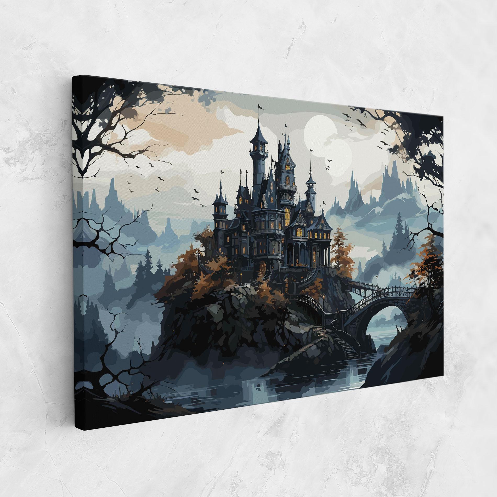 Tablou Canvas Grey Big Castle mockup 1